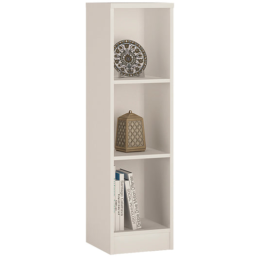 4 You  Medium Narrow Bookcase in Pearl White