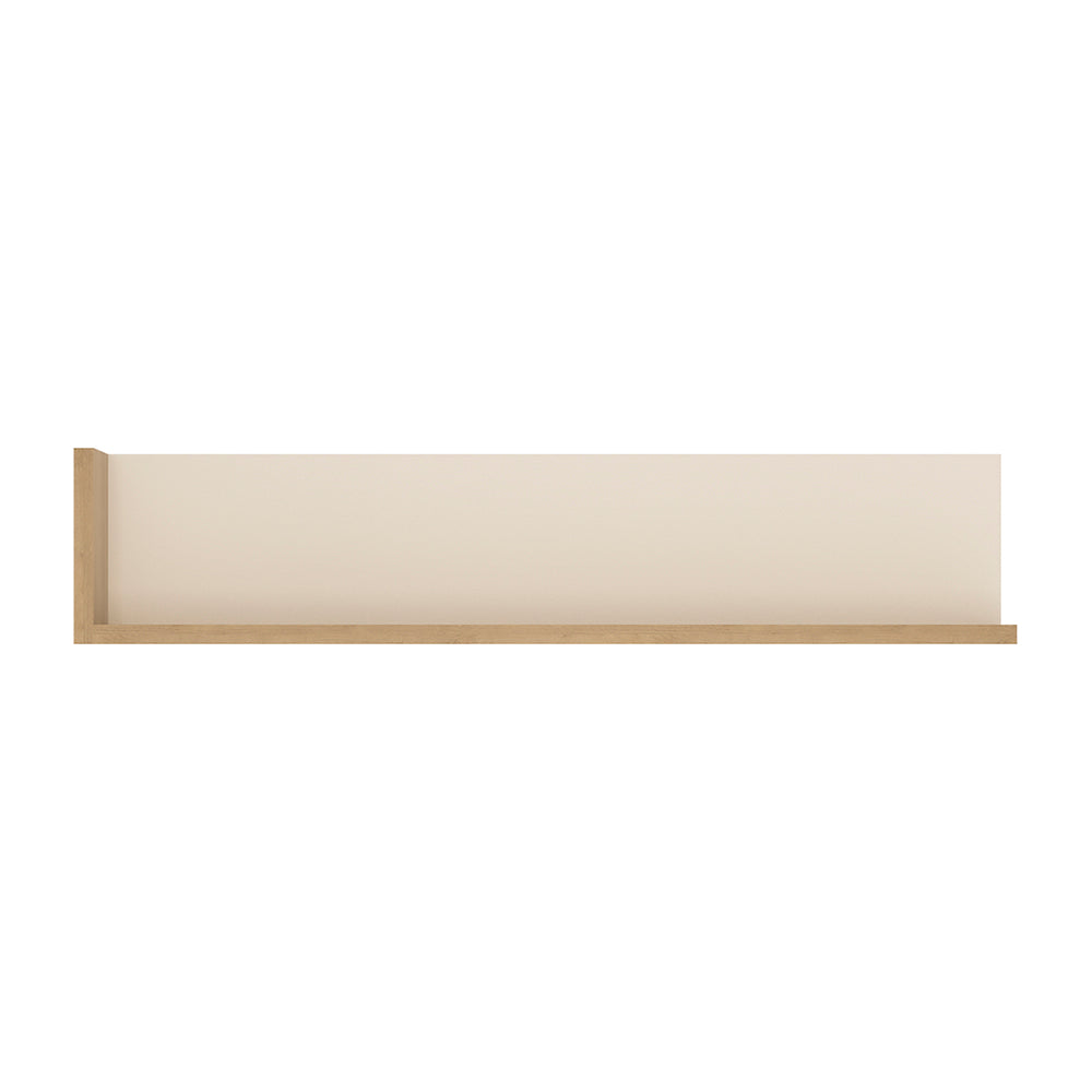 Lyon  120cm wall shelf in Riviera Oak/White