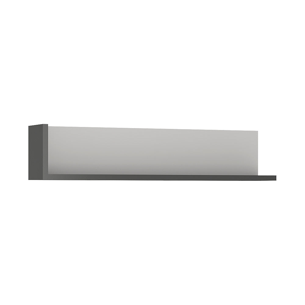 Lyon  120cm wall shelf in Platinum/Light Grey