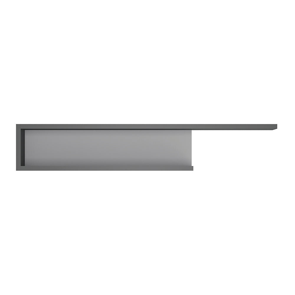 Lyon  140cm wall shelf in Platinum/Light Grey