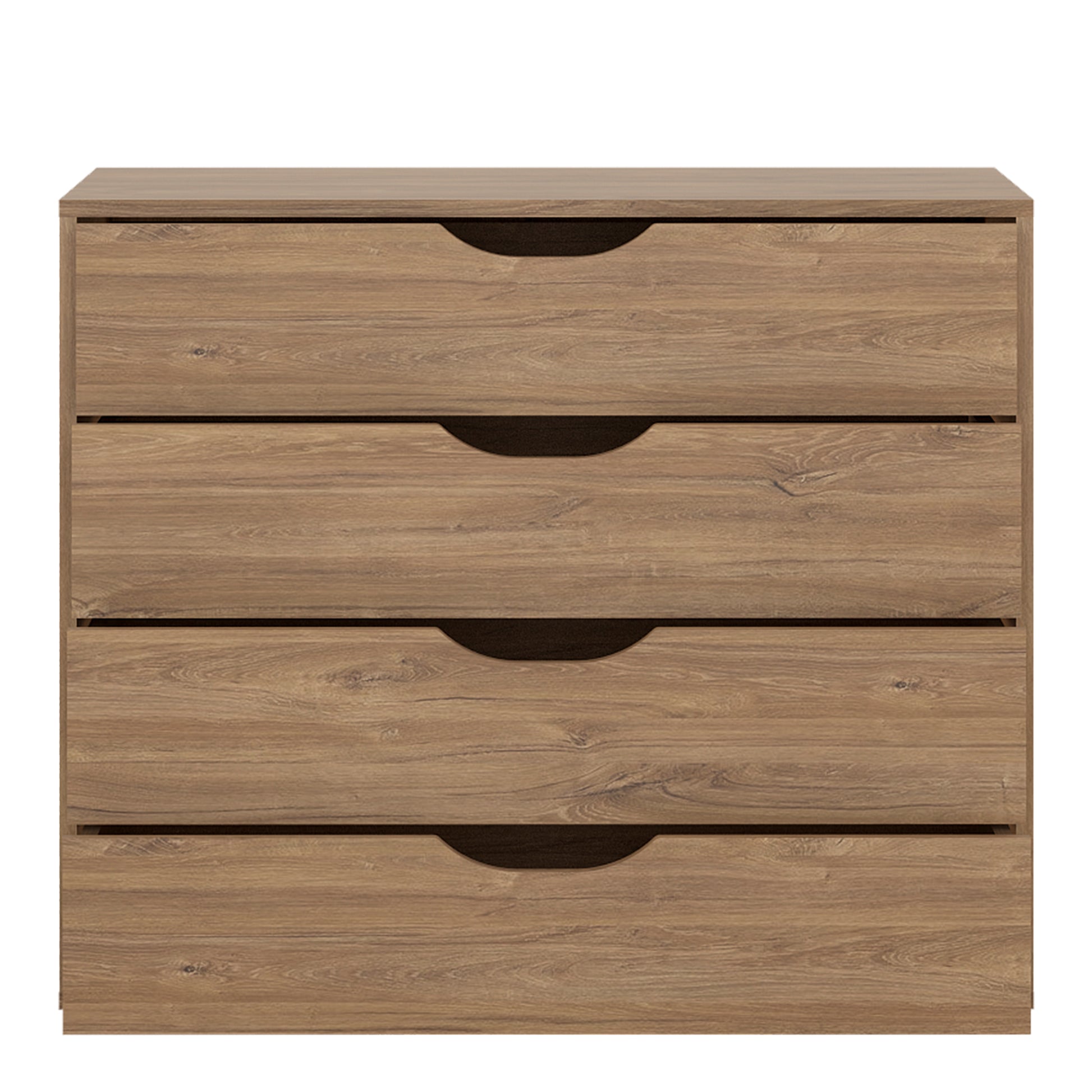 Monaco  4 drawer chest in Oak and Black