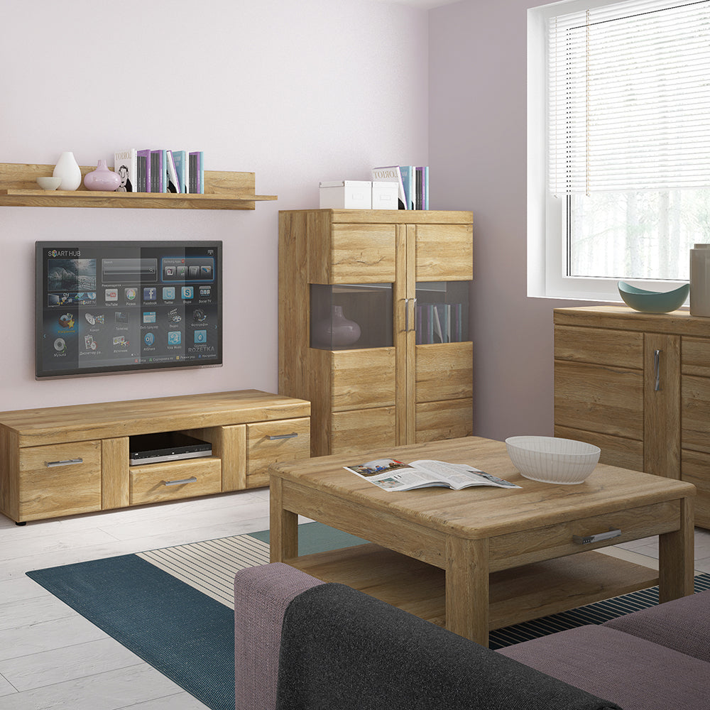 Cortina  3 door 1 drawer sideboard in Grandson Oak