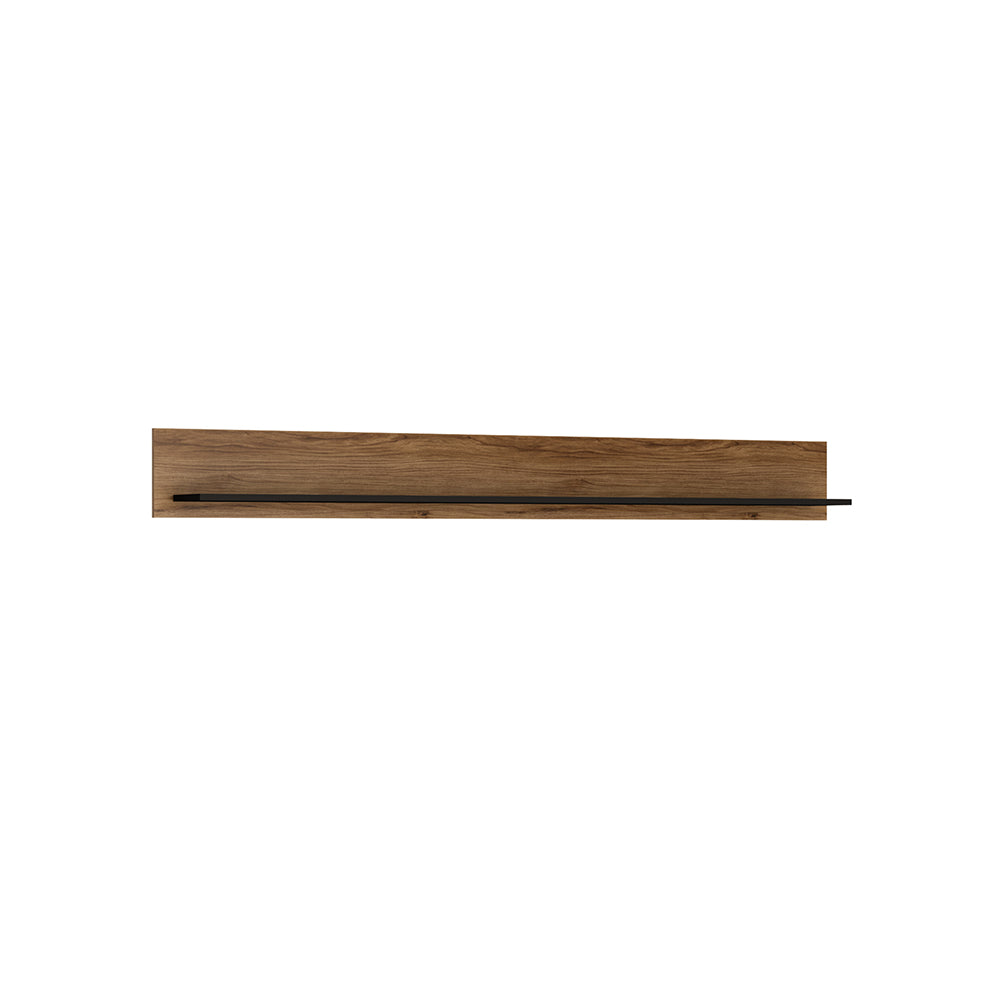 Brolo  Wall shelf 197 cm in Walnut and Black