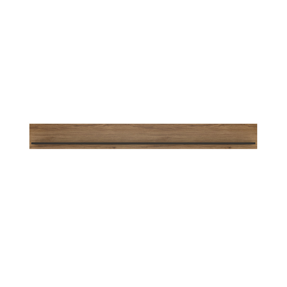 Brolo  Wall shelf 197 cm in Walnut and Black