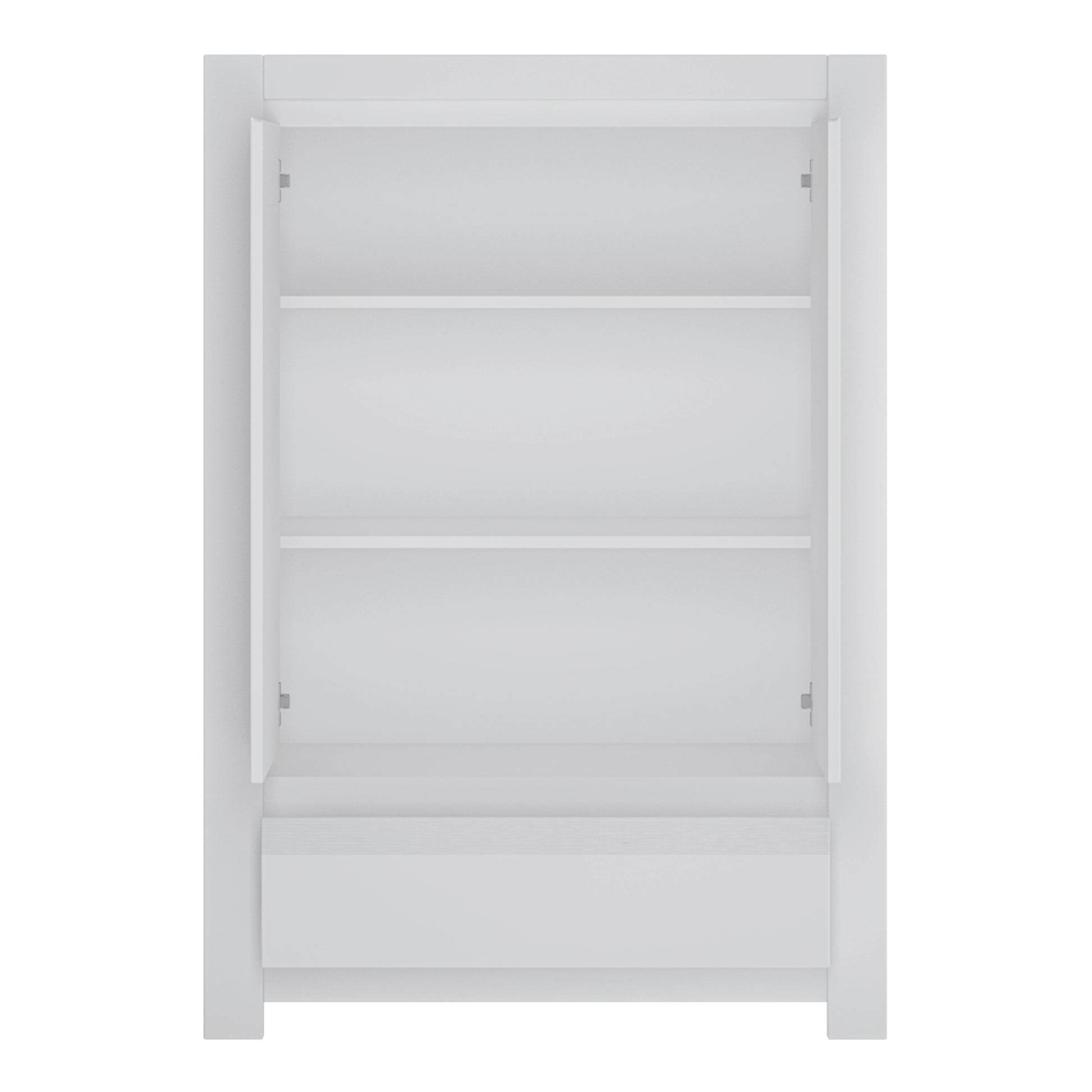 Novi  2 Door 1 Drawer Cabinet in Alpine White