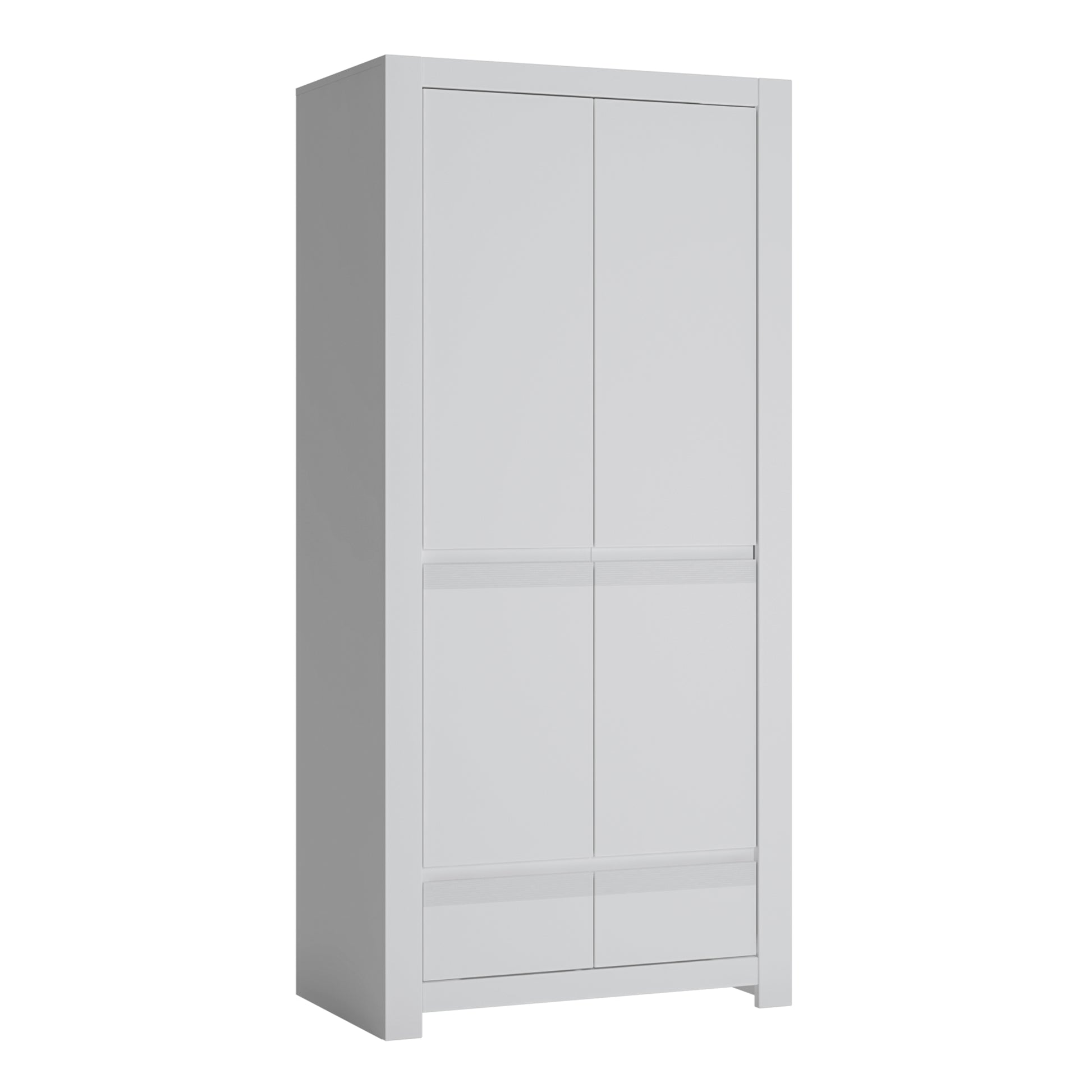Novi  2 Door Wardrobe in Alpine White