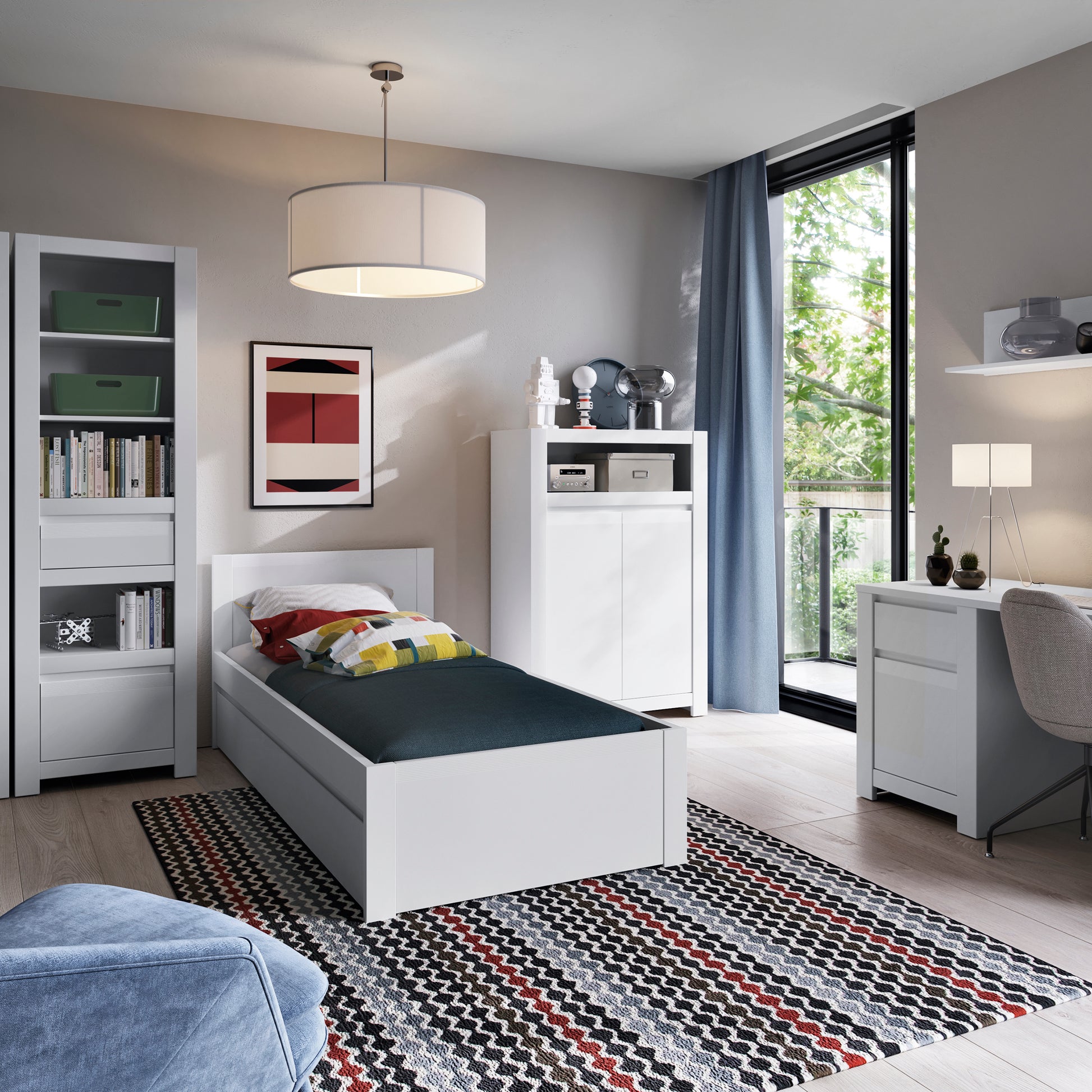 Novi  90cm Bed in Alpine White