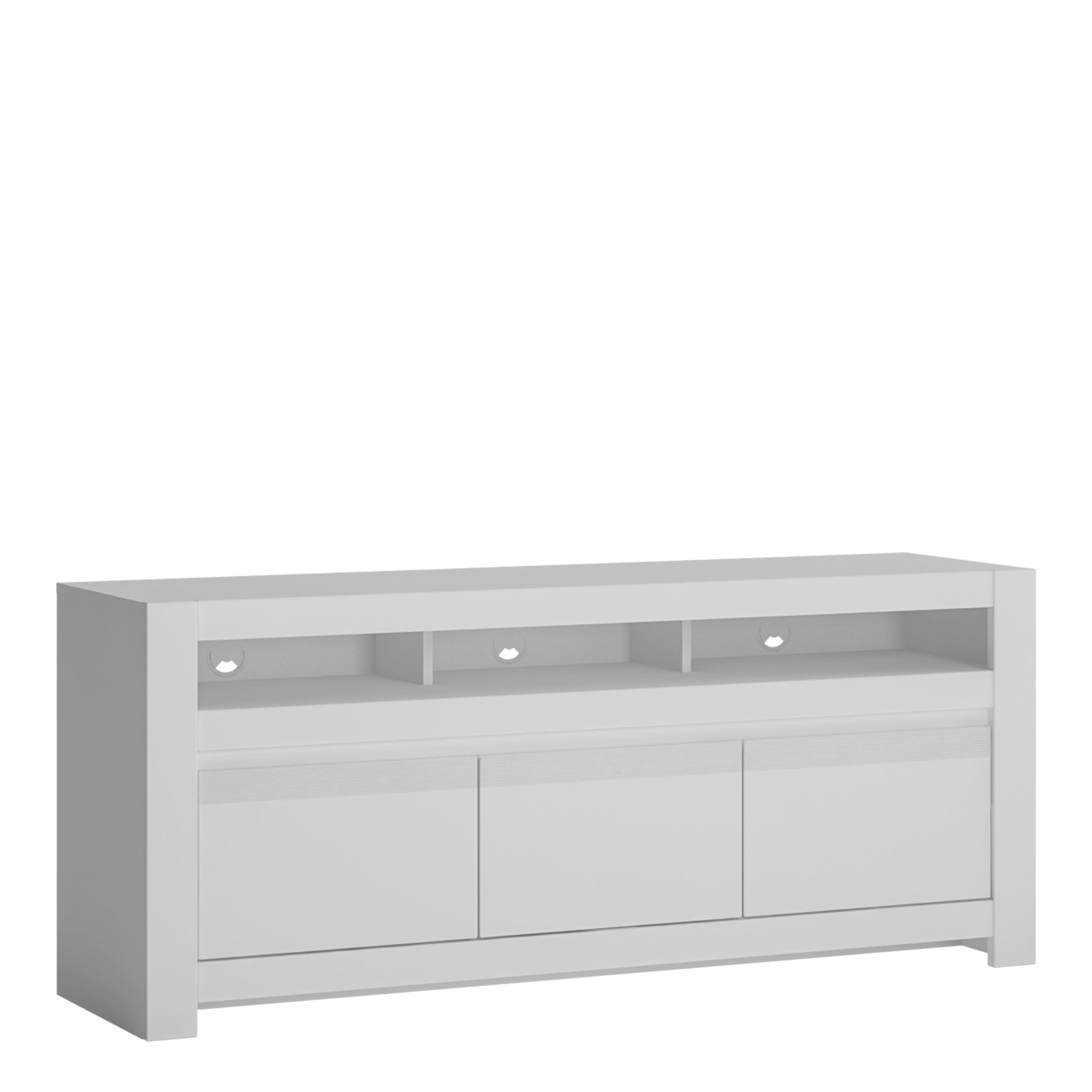 Novi  3 Door TV Cabinet in Alpine White