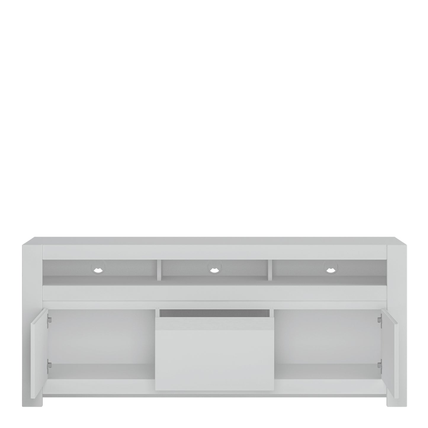 Novi  3 Door TV Cabinet in Alpine White