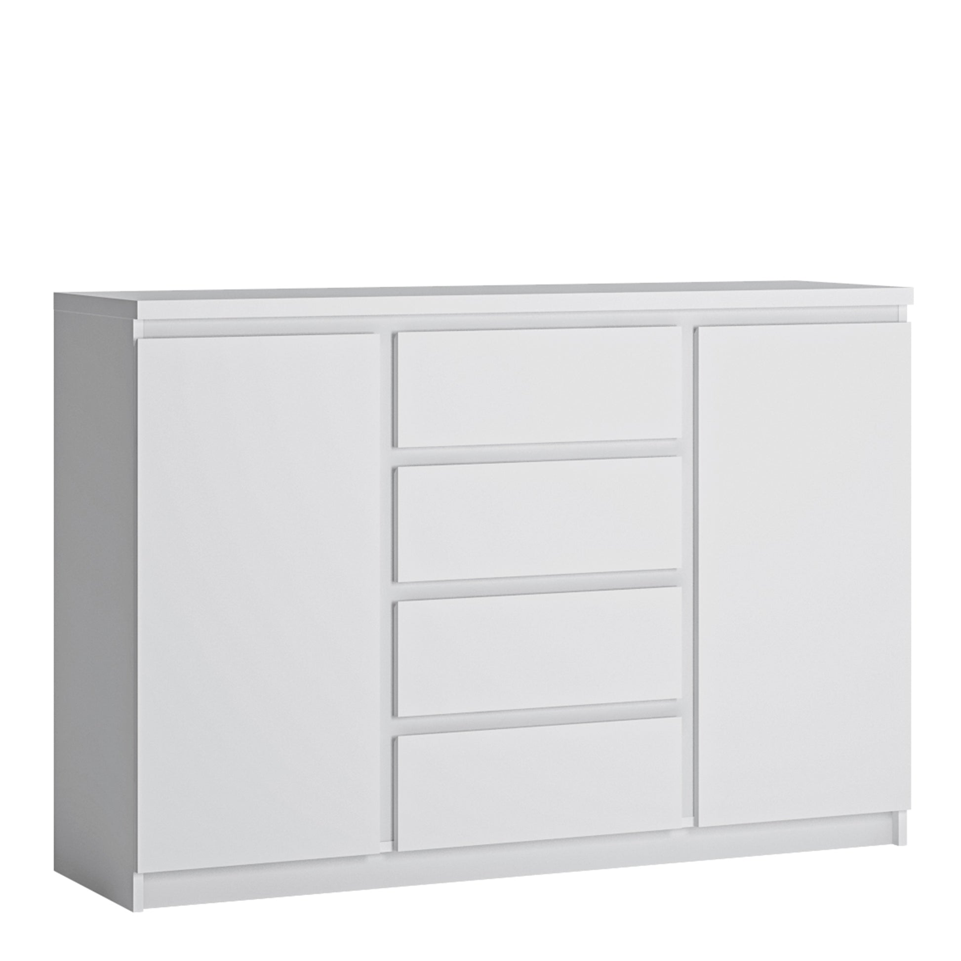 Fribo White Fribo 2 door 4 drawer sideboard in White