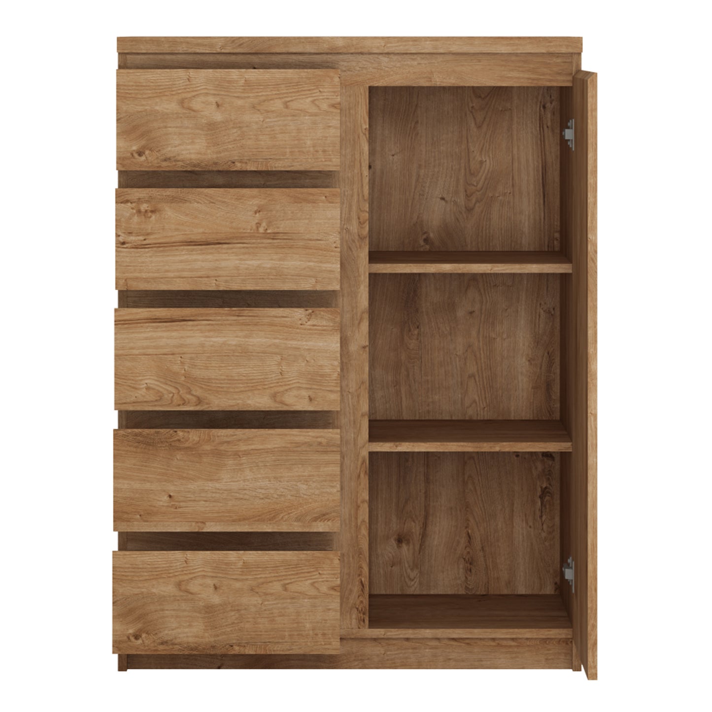 Fribo Oak Fribo 1 door 5 drawer cabinet in Oak