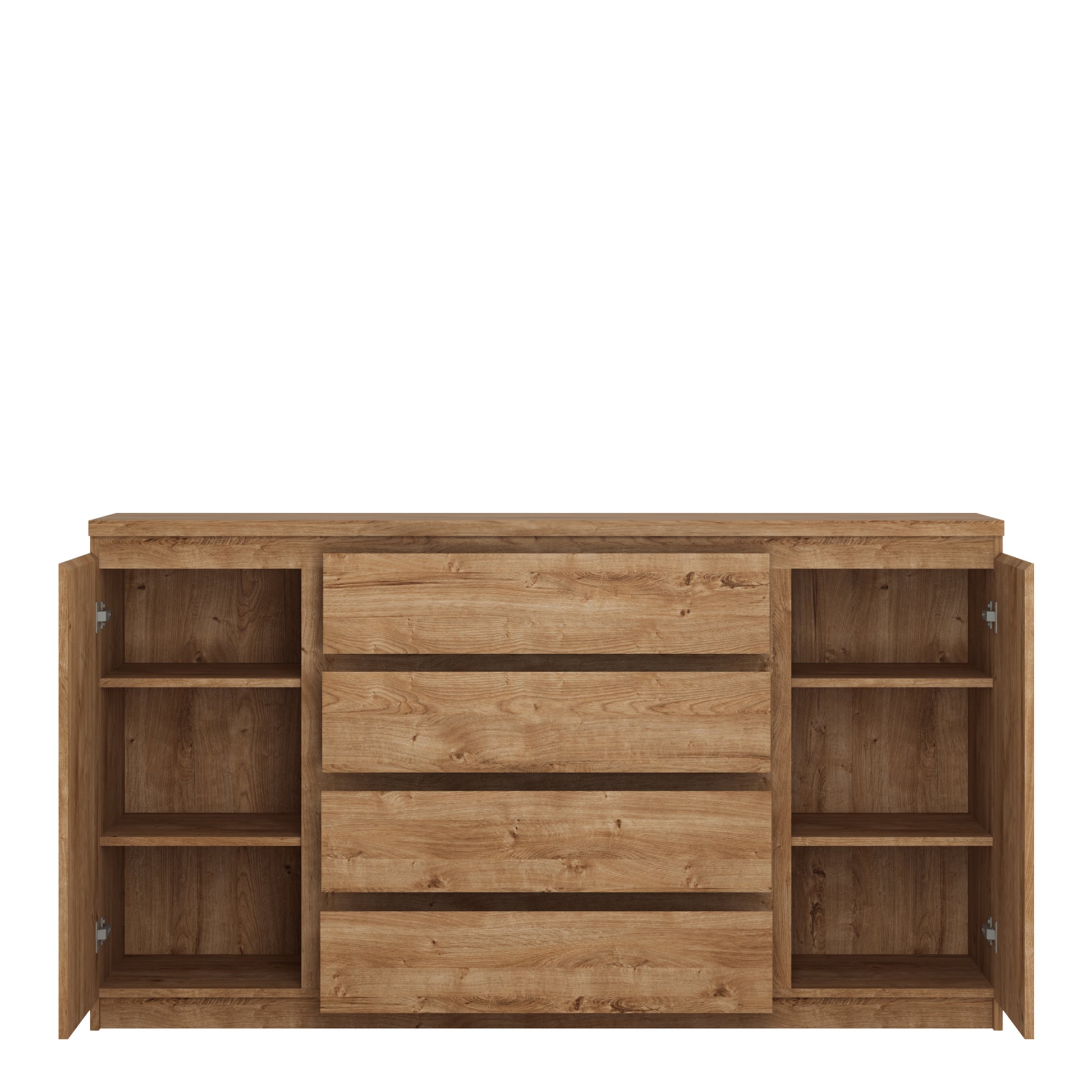 Fribo Oak Fribo 2 door 4 drawer wide sideboard in Oak