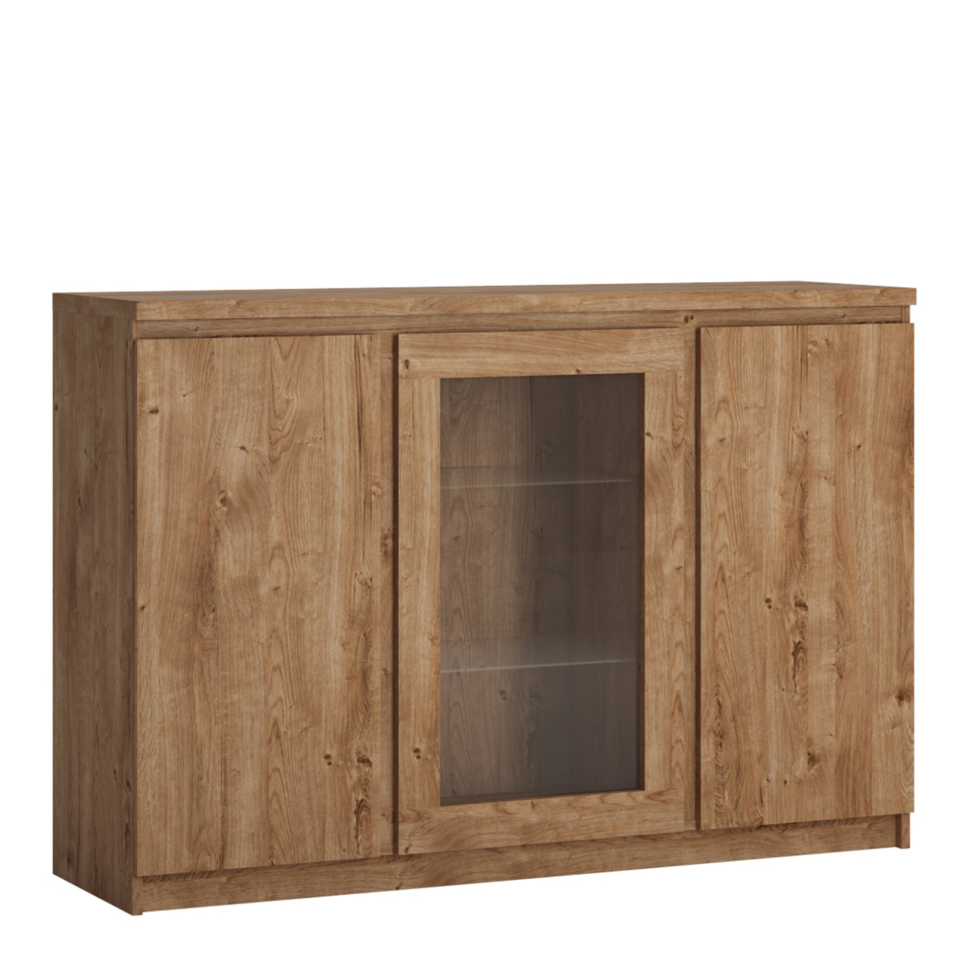 Fribo Oak Fribo 3 door sideboard (Glazed centre) in Oak