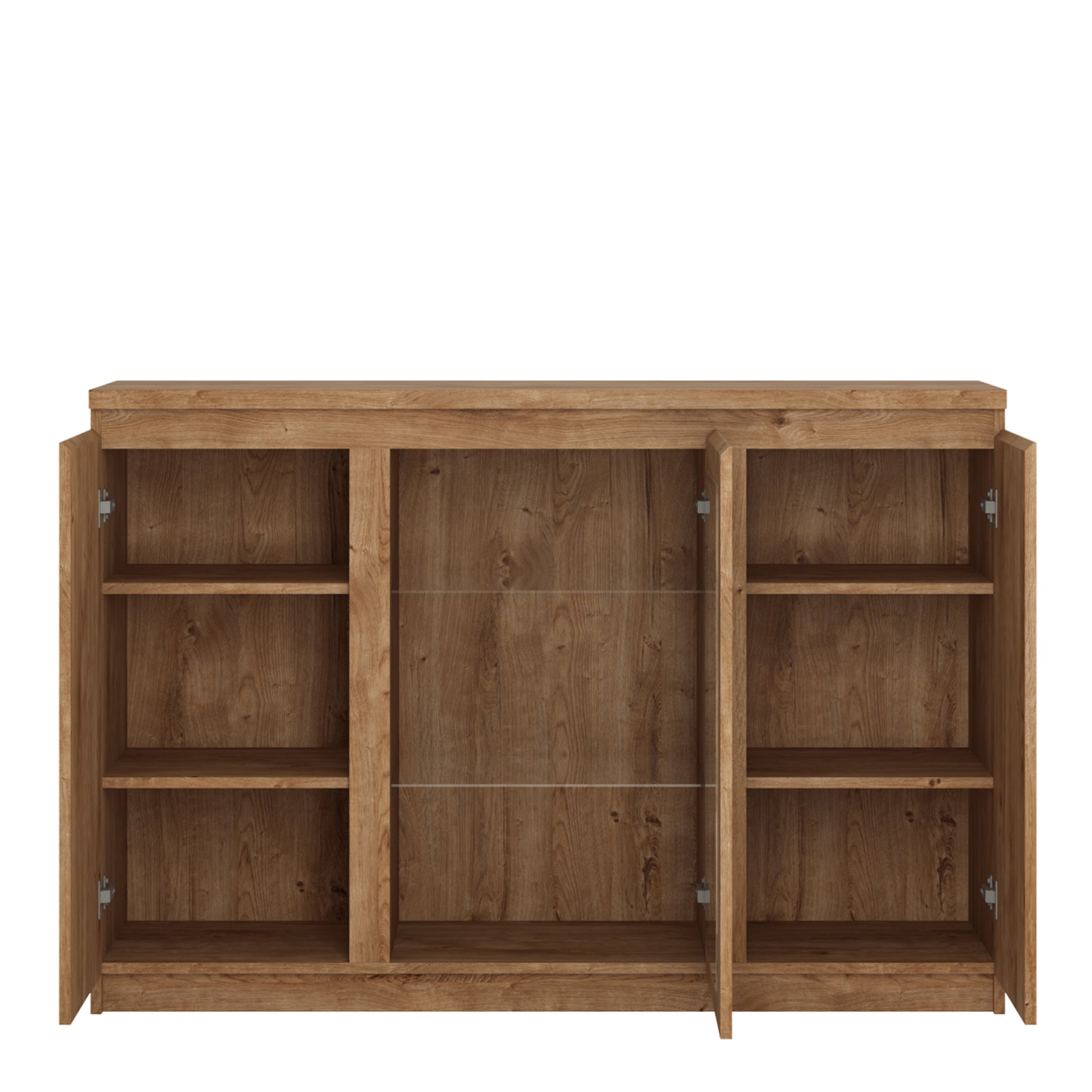 Fribo Oak Fribo 3 door sideboard (Glazed centre) in Oak