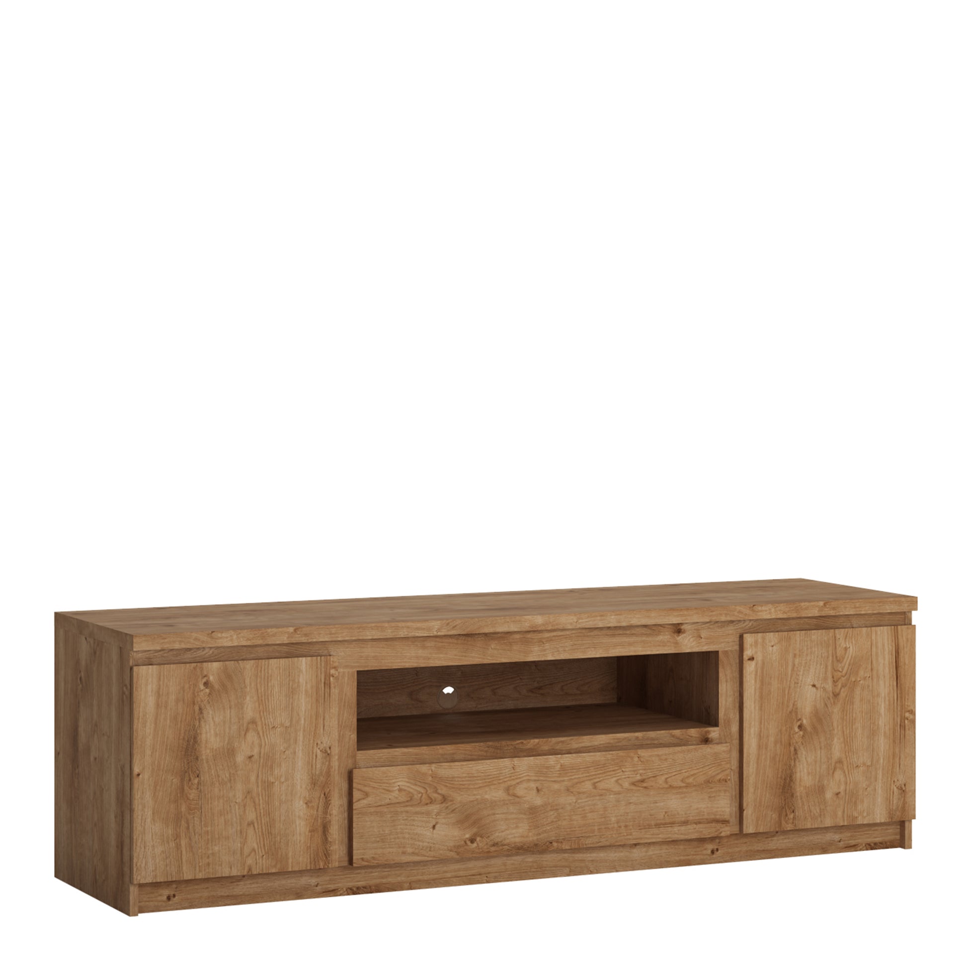 Fribo Oak Fribo 2 door 1 drawer 166 cm wide TV cabinet in Oak
