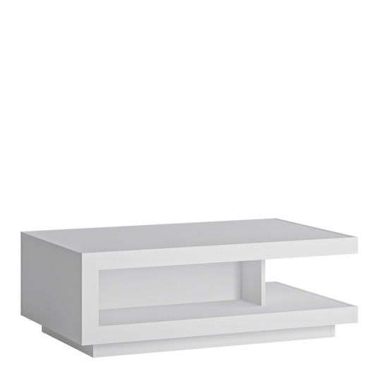 Lyon  Designer coffee table in White and High Gloss