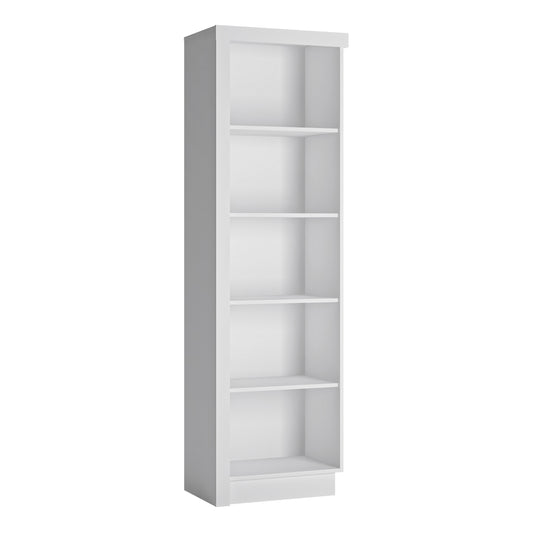 Lyon  Bookcase (RH) in White and High Gloss