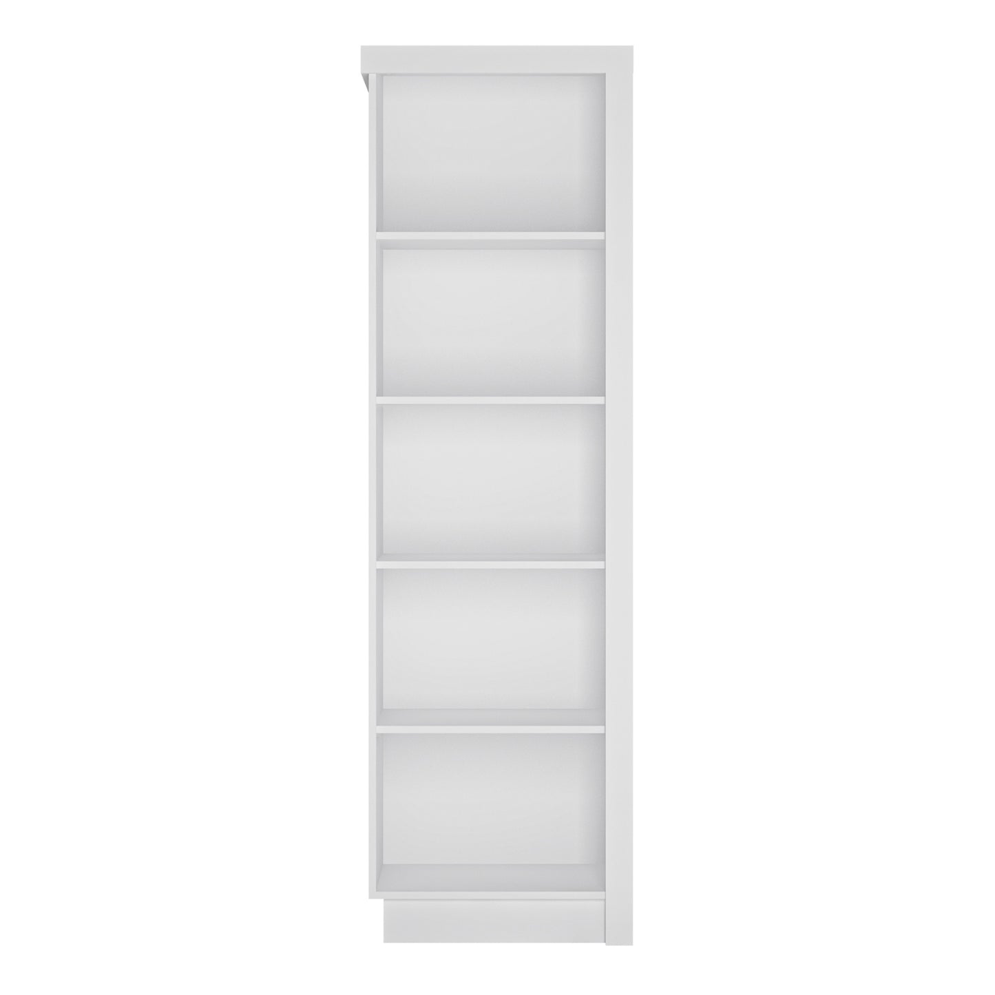 Lyon  Bookcase (LH) in White and High Gloss