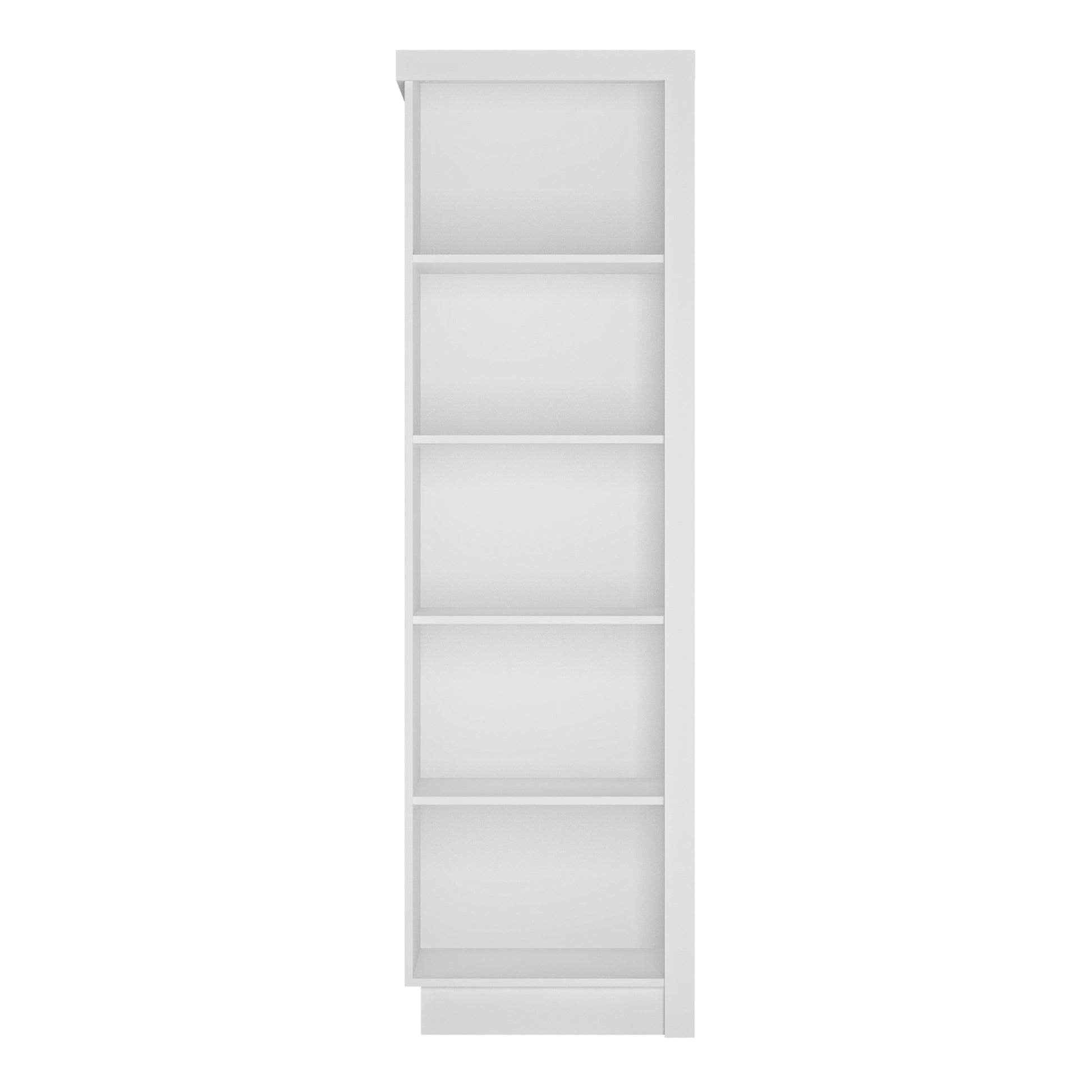 Lyon  Bookcase (LH) in White and High Gloss