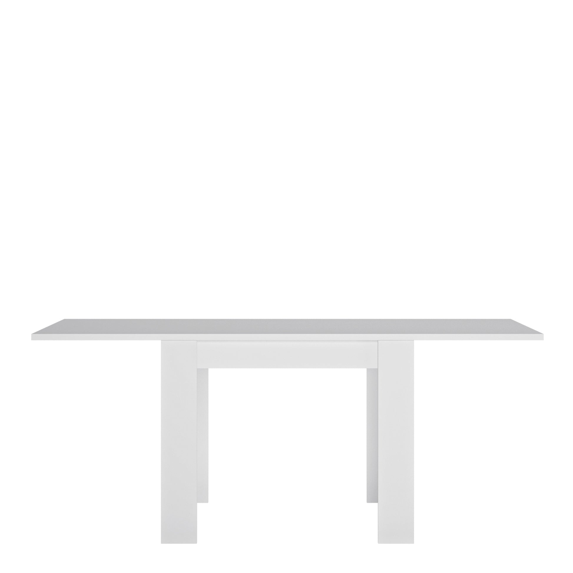 Lyon  Small extending Dining Table 90/180 cm in White and High Gloss