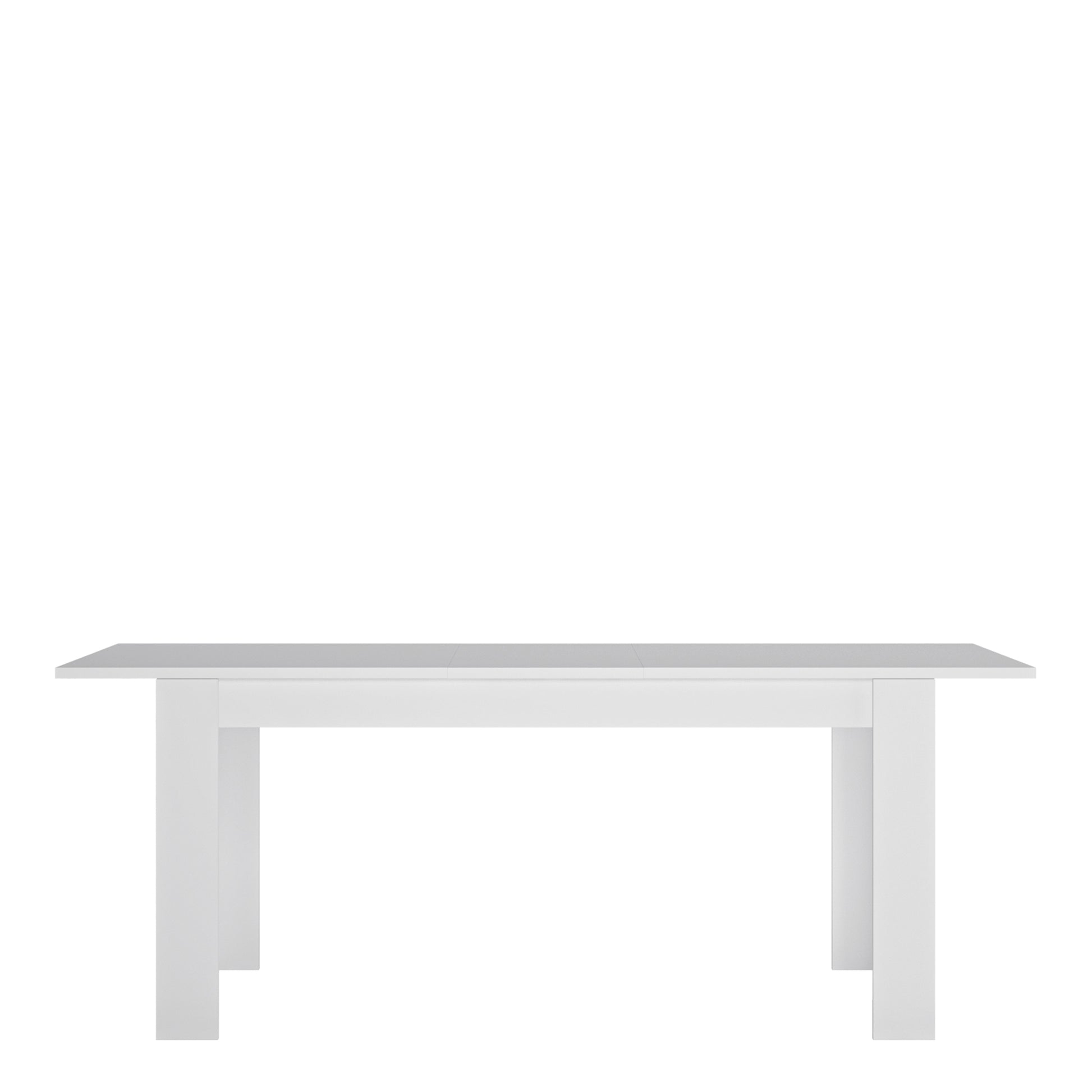 Lyon  Large extending dining table 160/200 cm in White and High Gloss