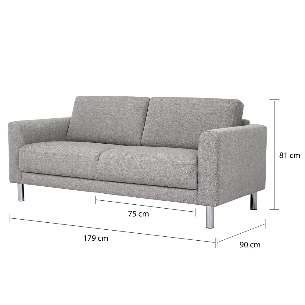 Cleveland  2-Seater Sofa in Nova Light Grey