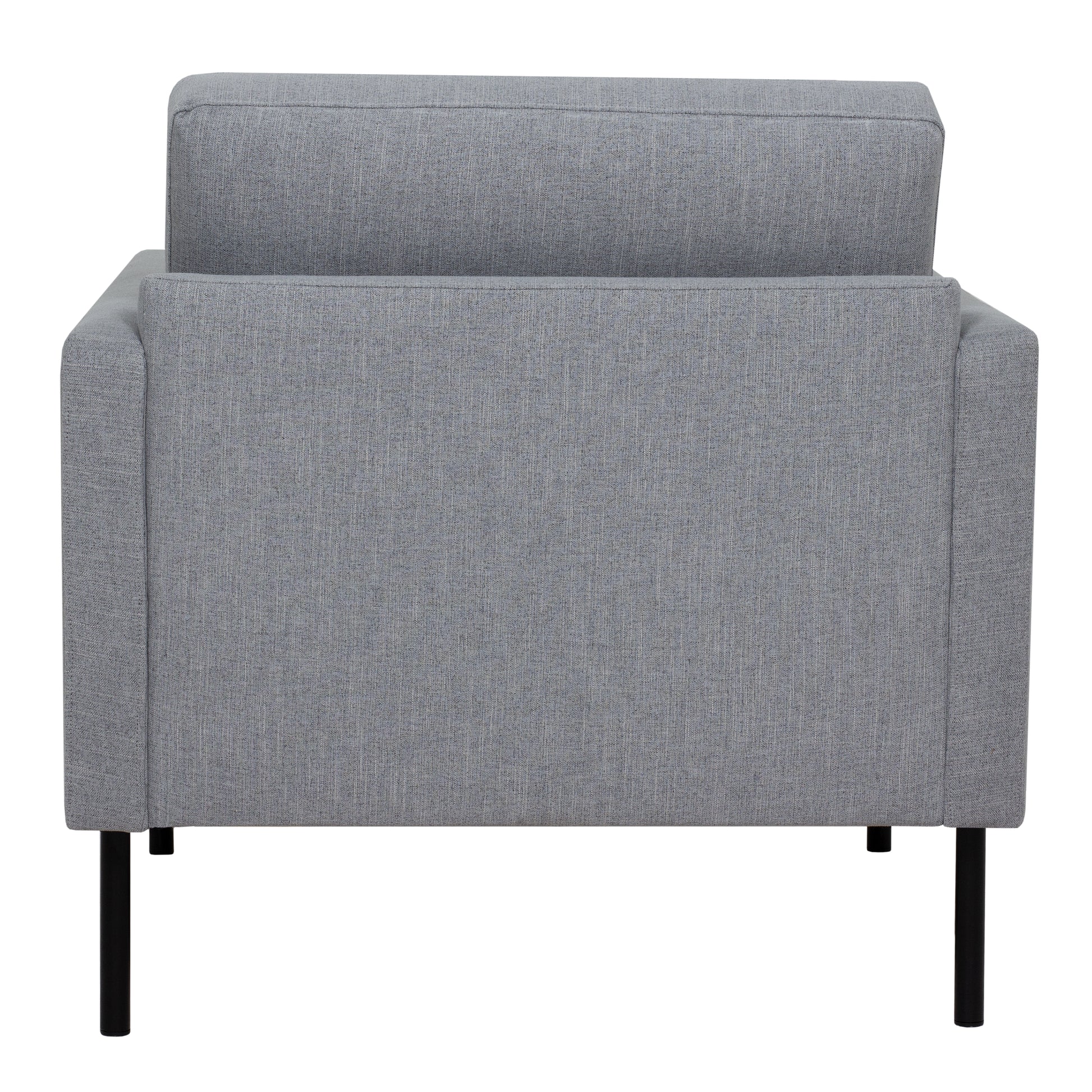 Larvik  Armchair - Grey, Black Legs