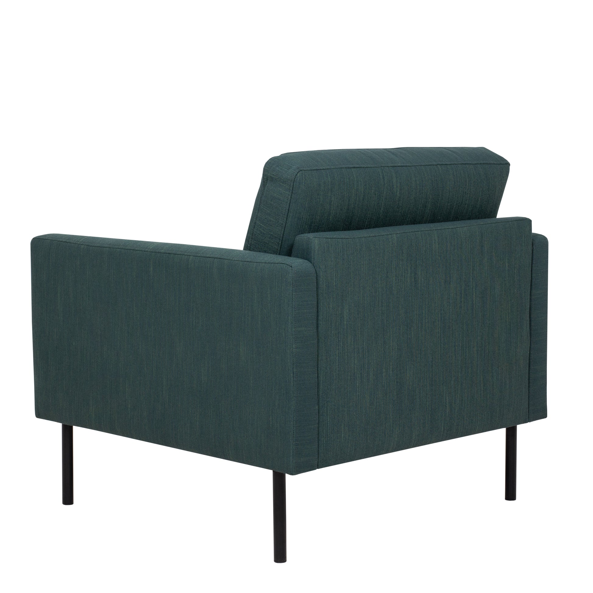 Larvik  Armchair - Dark Green, Black Legs