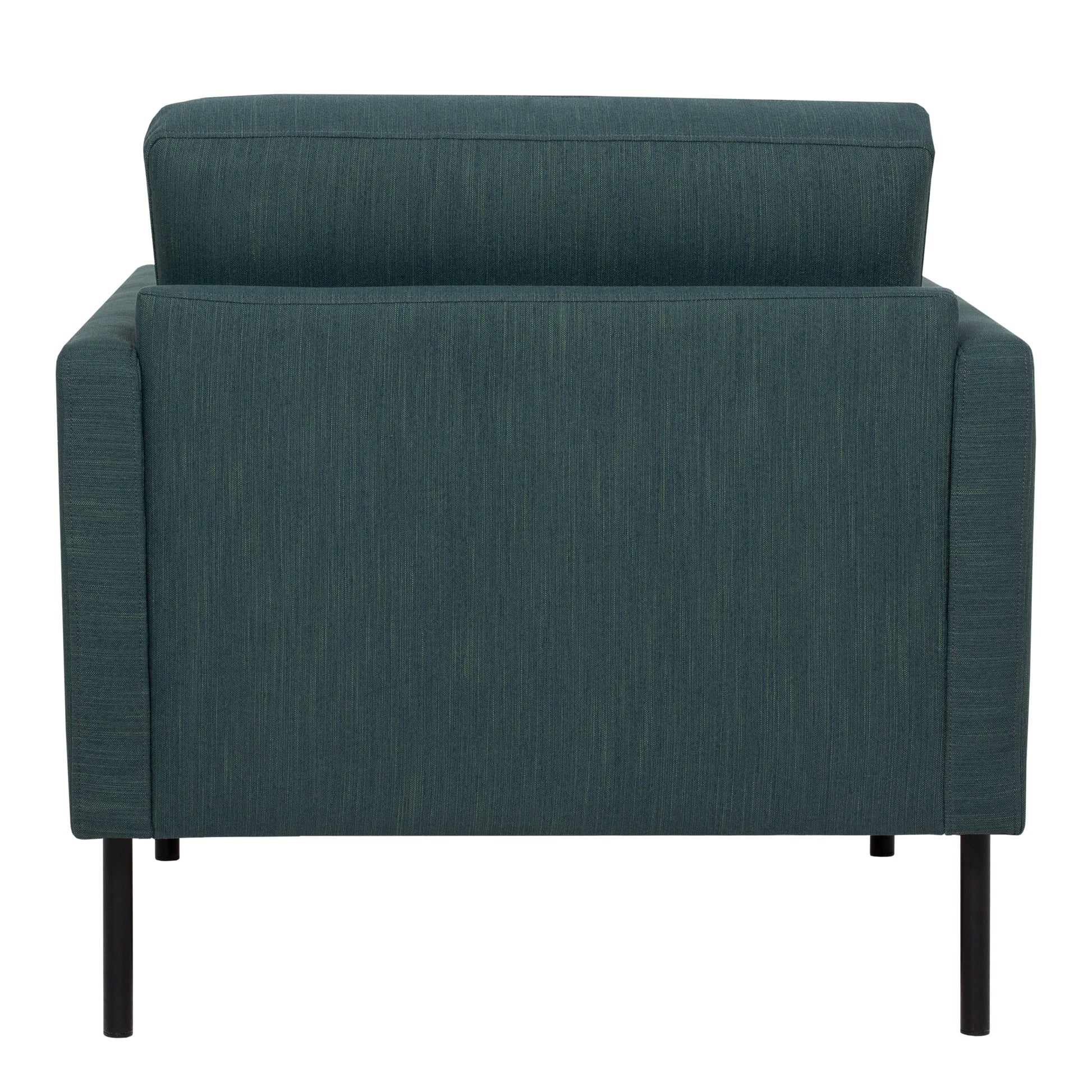 Larvik  Armchair - Dark Green, Black Legs