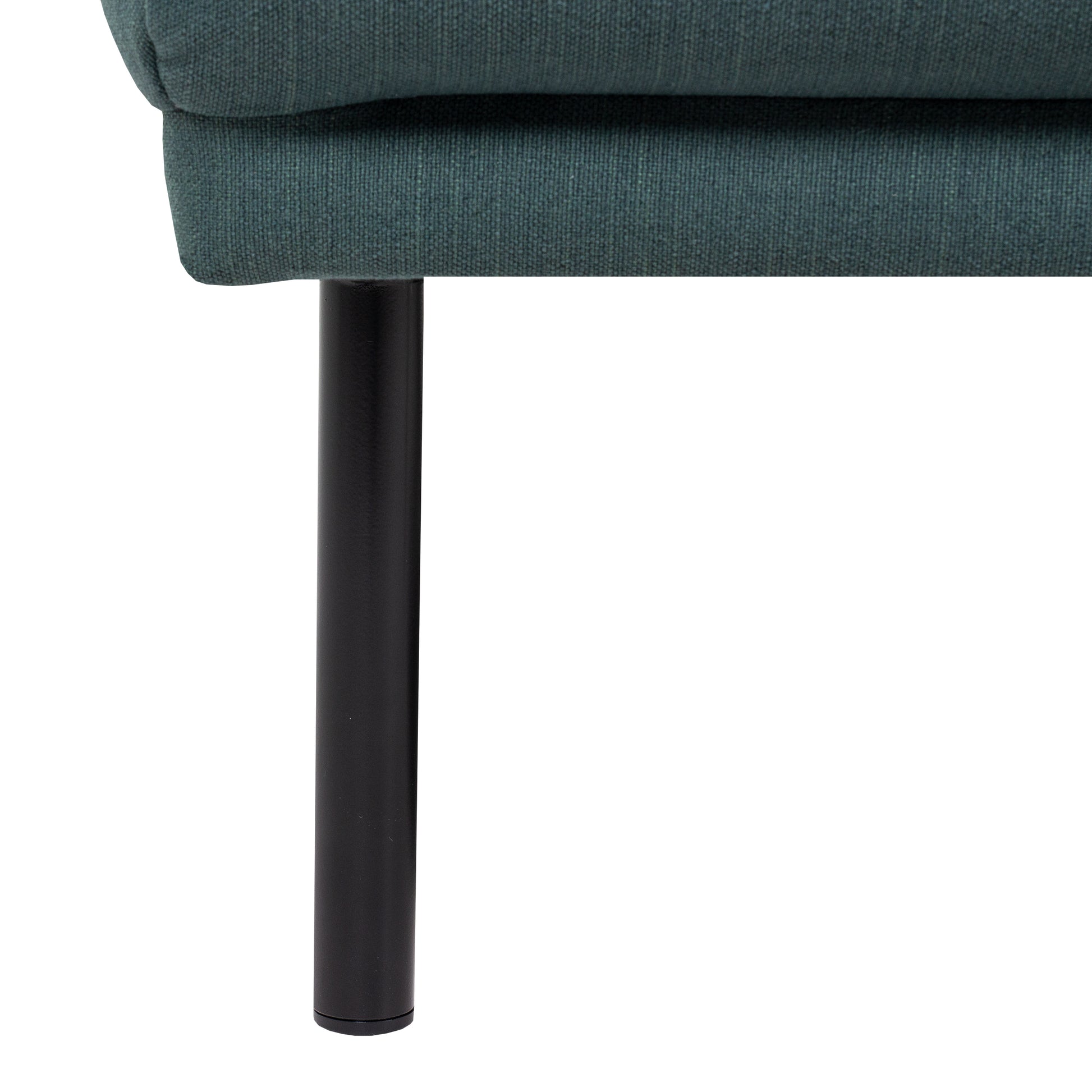 Larvik  Armchair - Dark Green, Black Legs