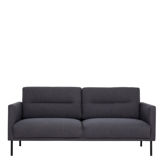 Larvik  2.5 Seater Sofa - Anthracite, Black Legs