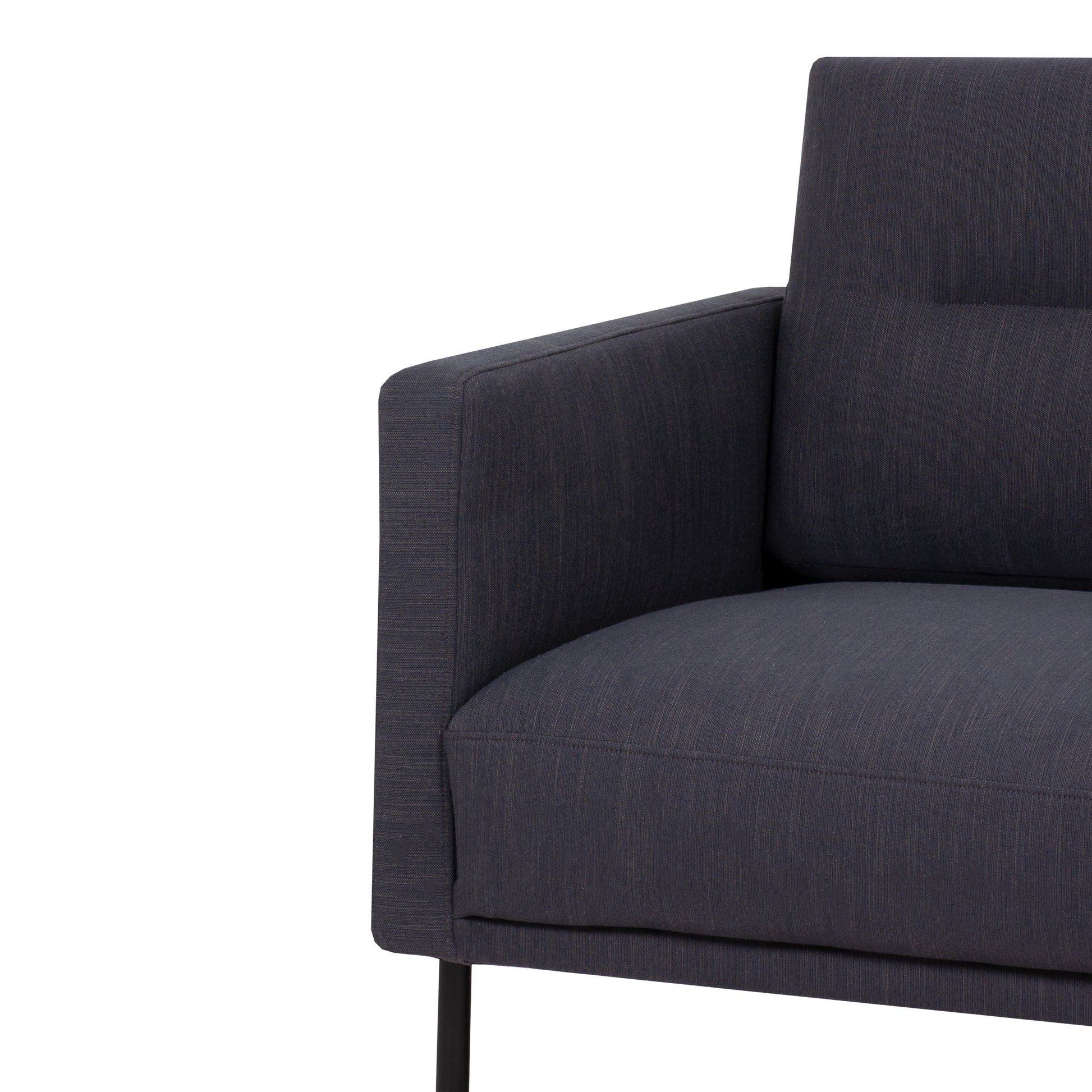 Larvik  2.5 Seater Sofa - Anthracite, Black Legs
