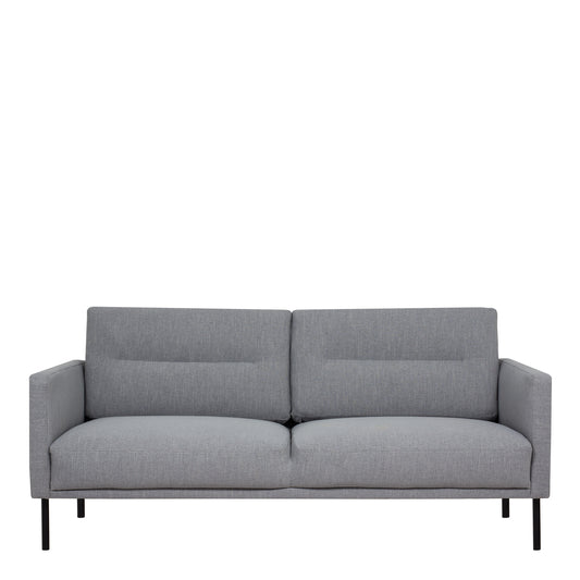 Larvik  2.5 Seater Sofa - Grey, Black Legs