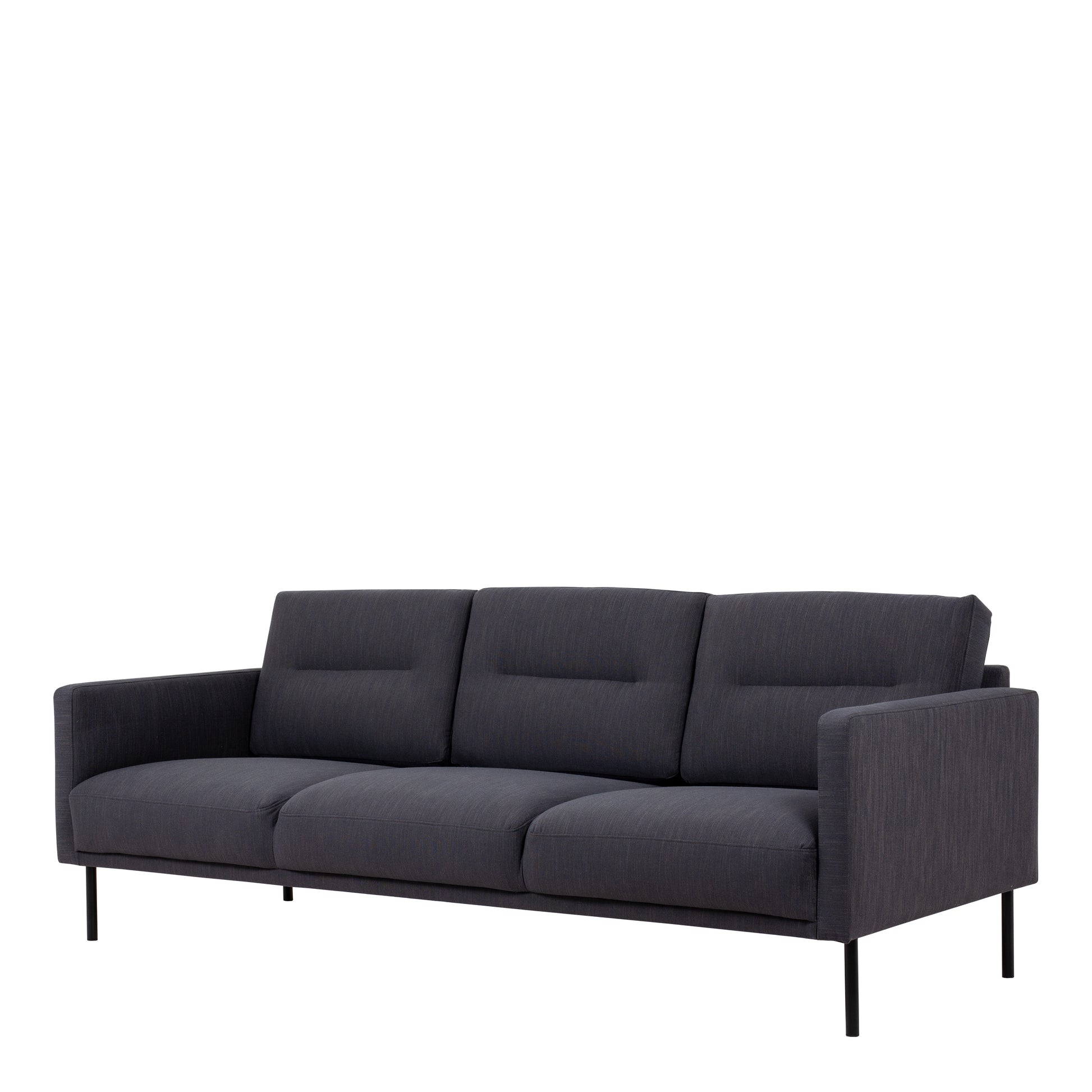 Larvik  3 Seater Sofa - Anthracite, Black Legs