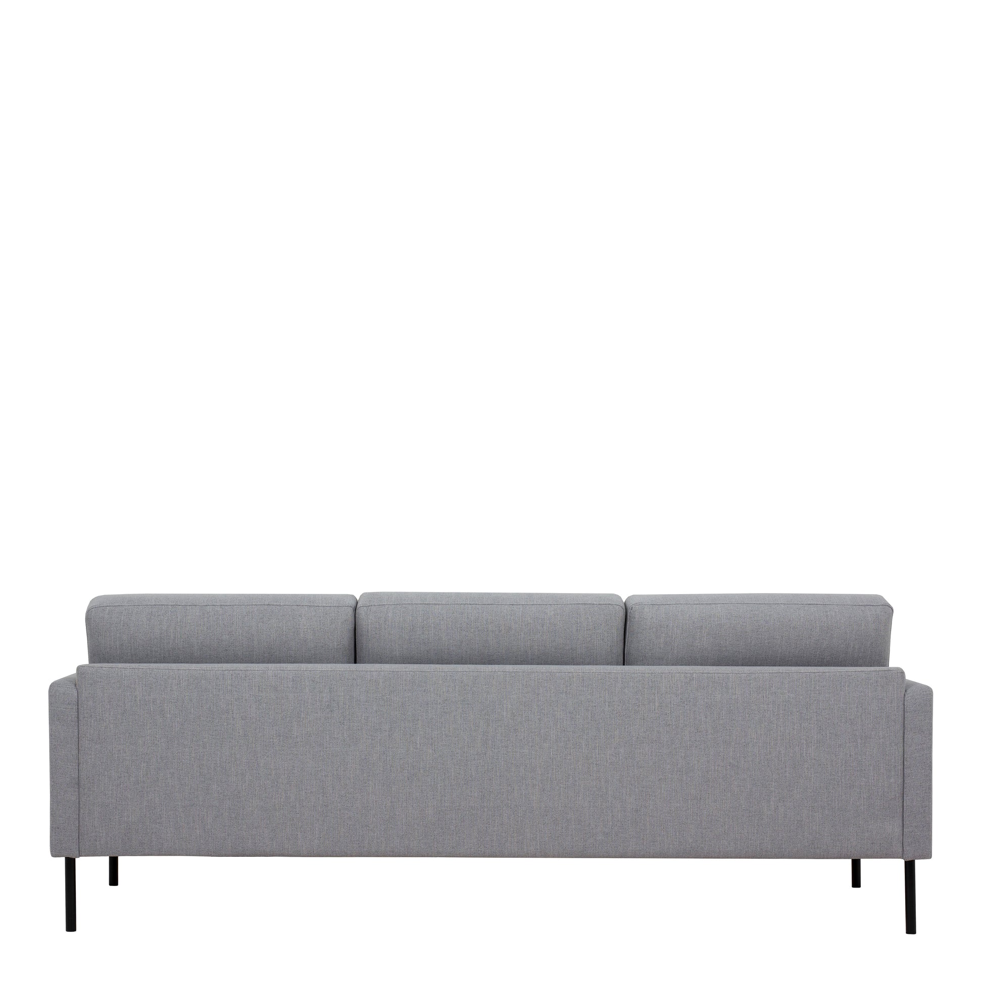 Larvik  3 Seater Sofa - Grey, Black Legs