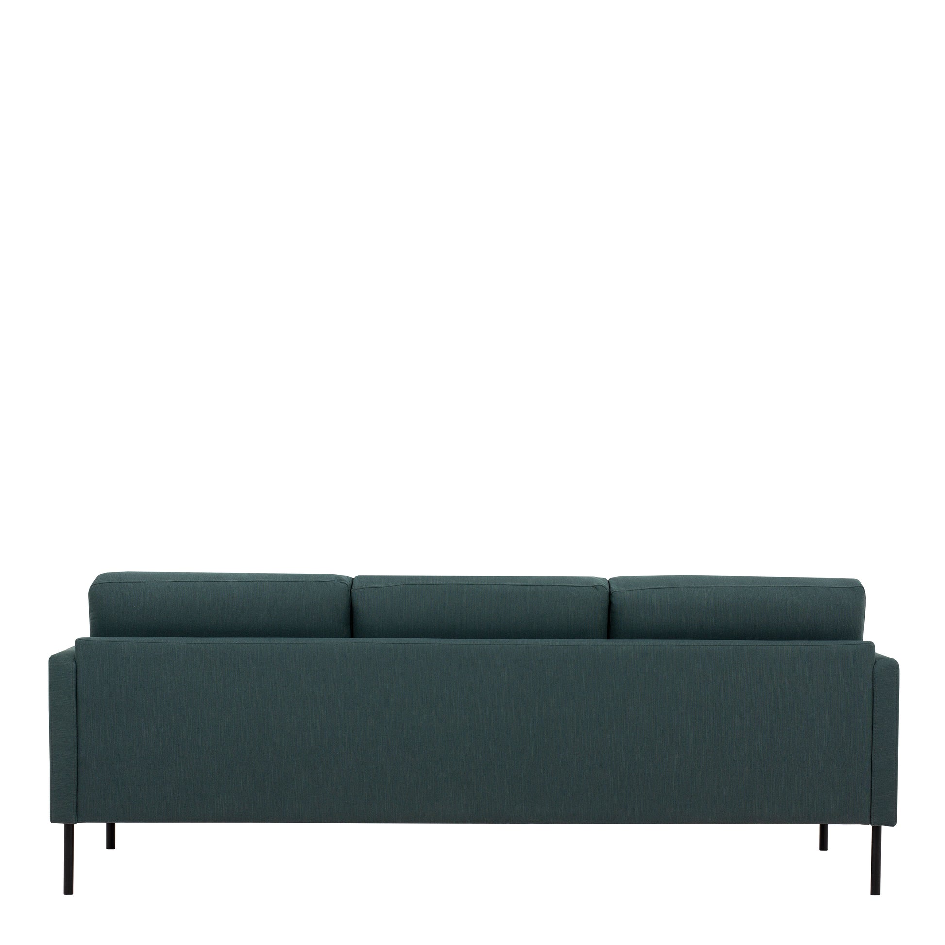 Larvik  3 Seater Sofa - Dark Green, Black Legs