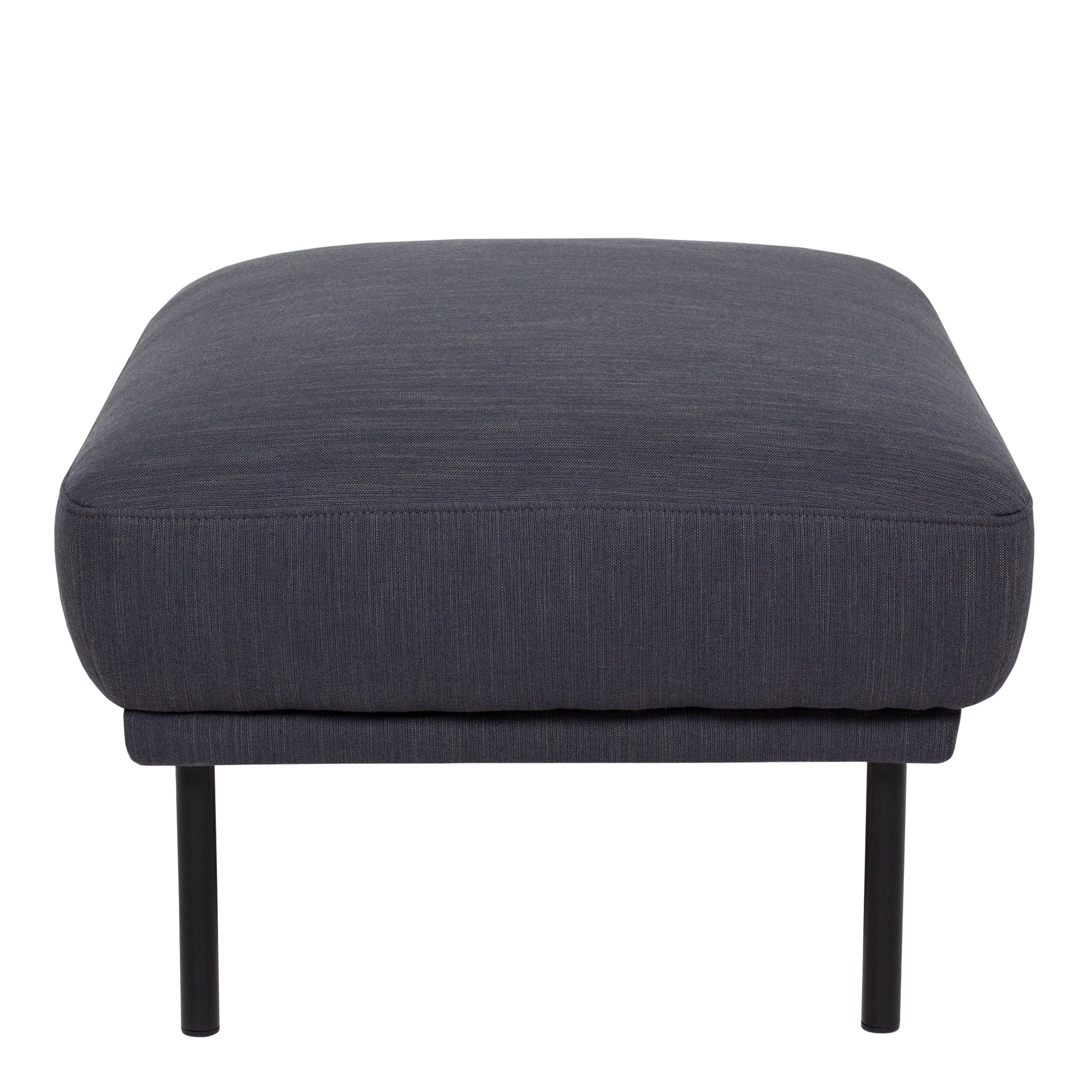Larvik  Footstool - Anthracite, Black Legs