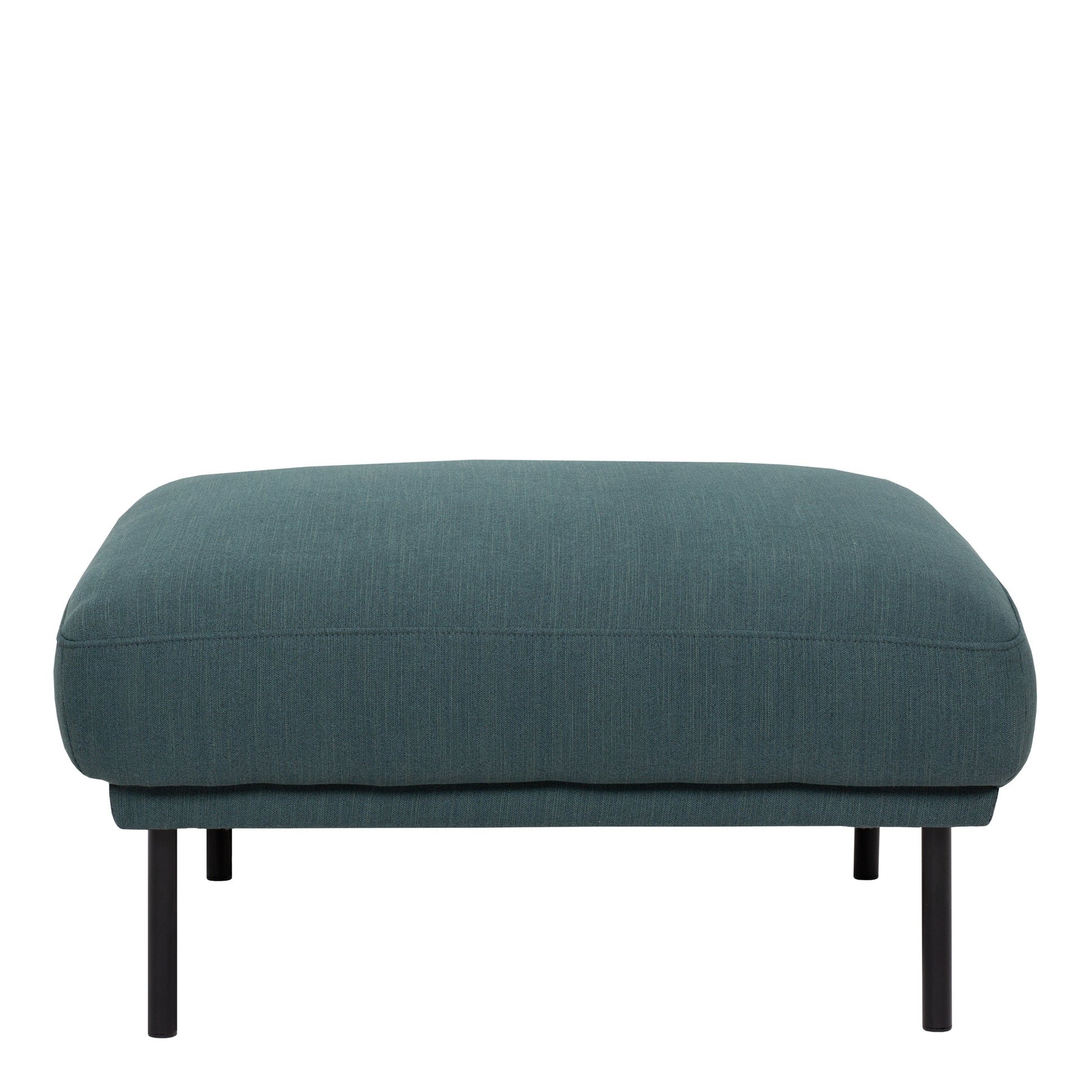 Larvik  Footstool - Dark Green, Black Legs