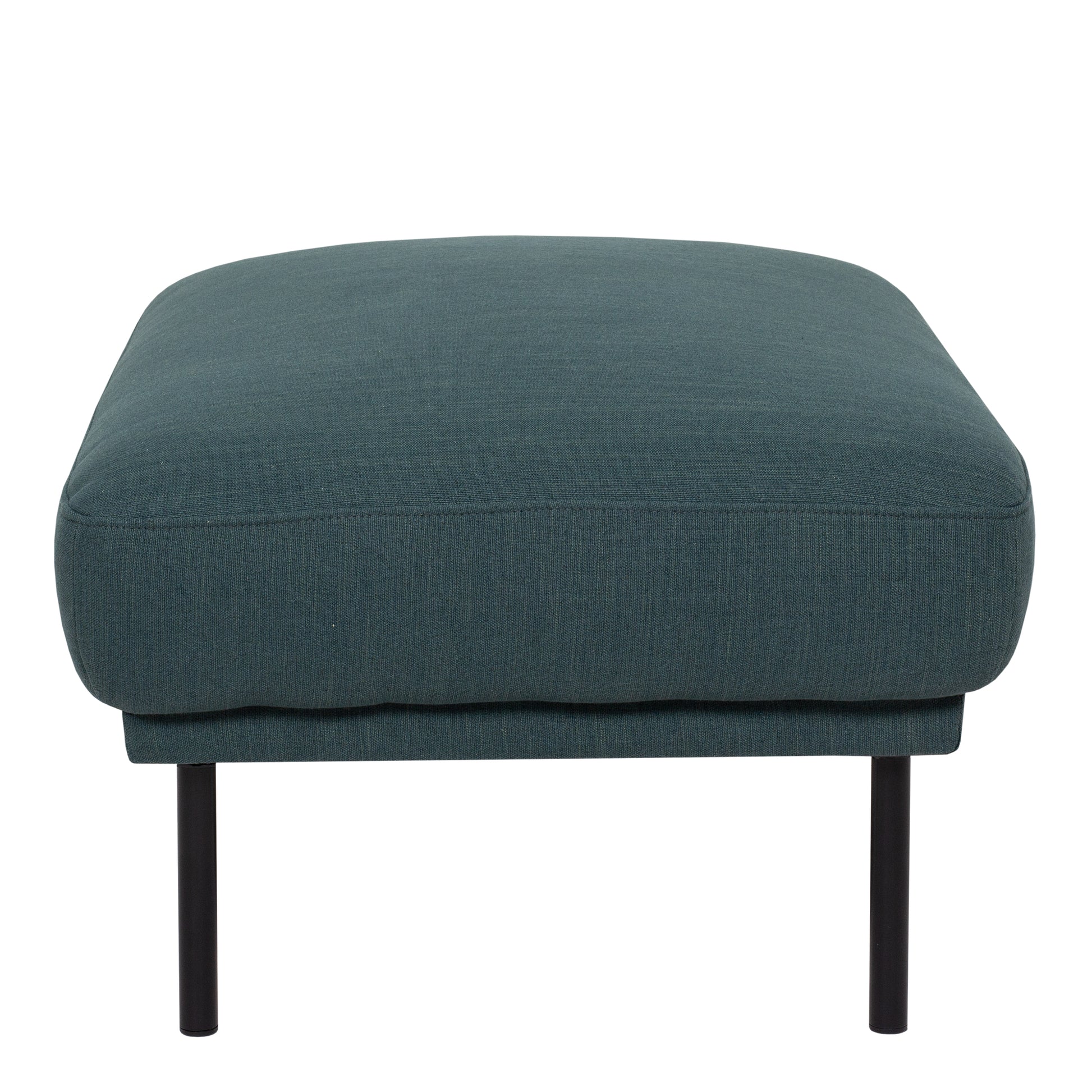 Larvik  Footstool - Dark Green, Black Legs