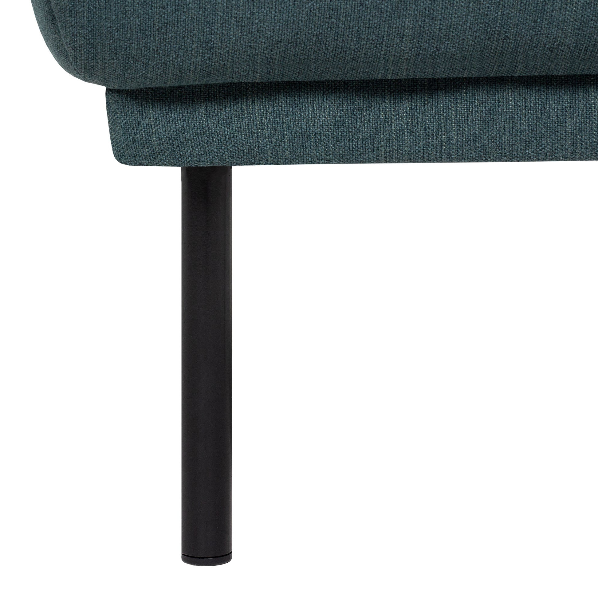 Larvik  Footstool - Dark Green, Black Legs
