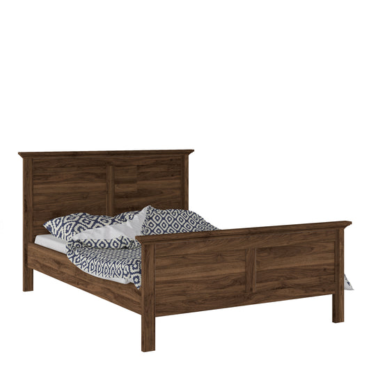 Paris  Double Bed (140 x 200) in Walnut