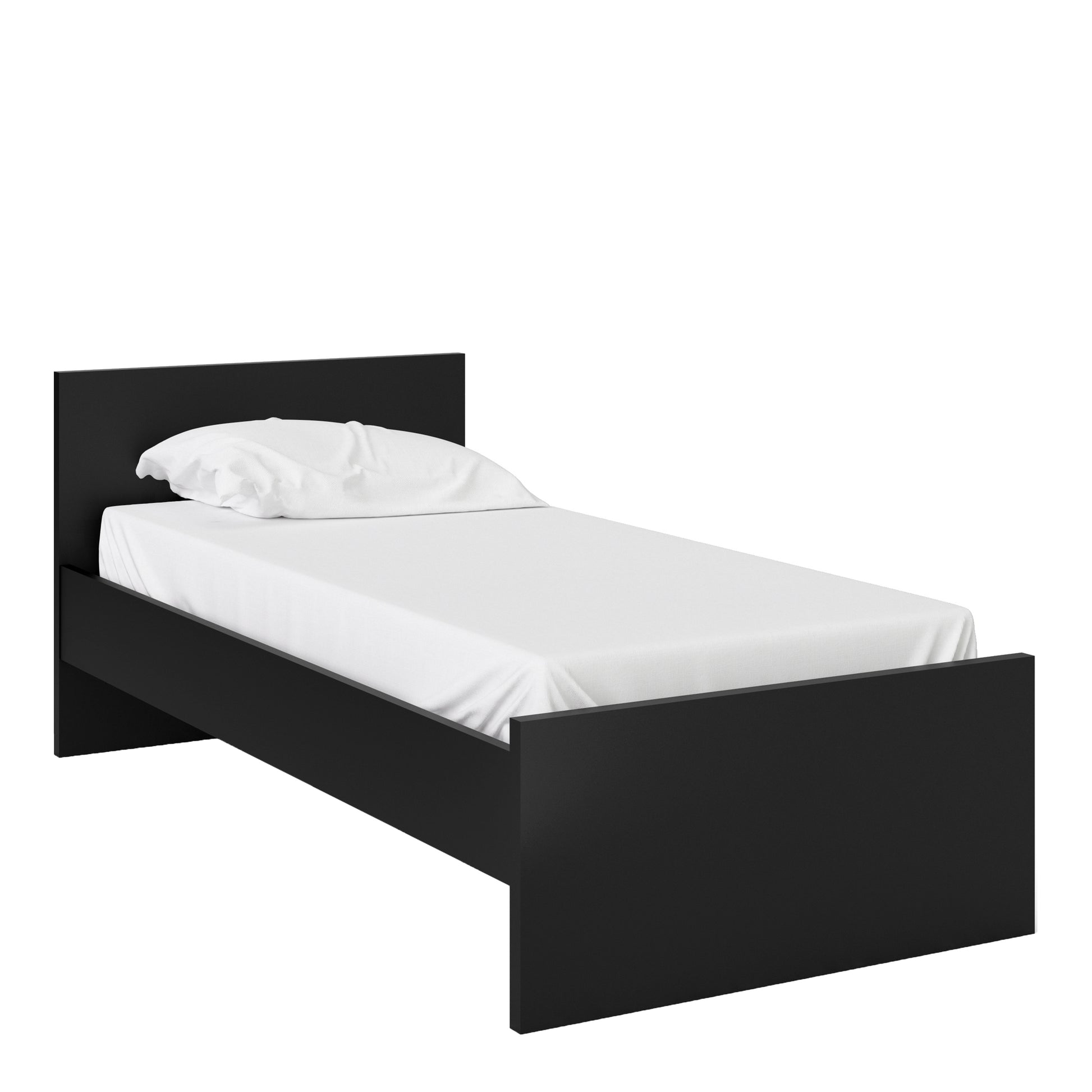 Naia  Single Bed 3ft (90 x 190) in Black Matt