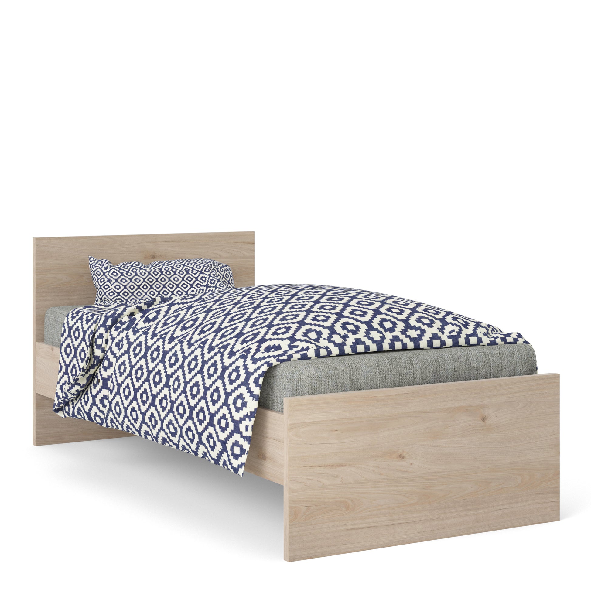 Naia  Single Bed 3ft (90x190) Jackson Hickory Oak structure