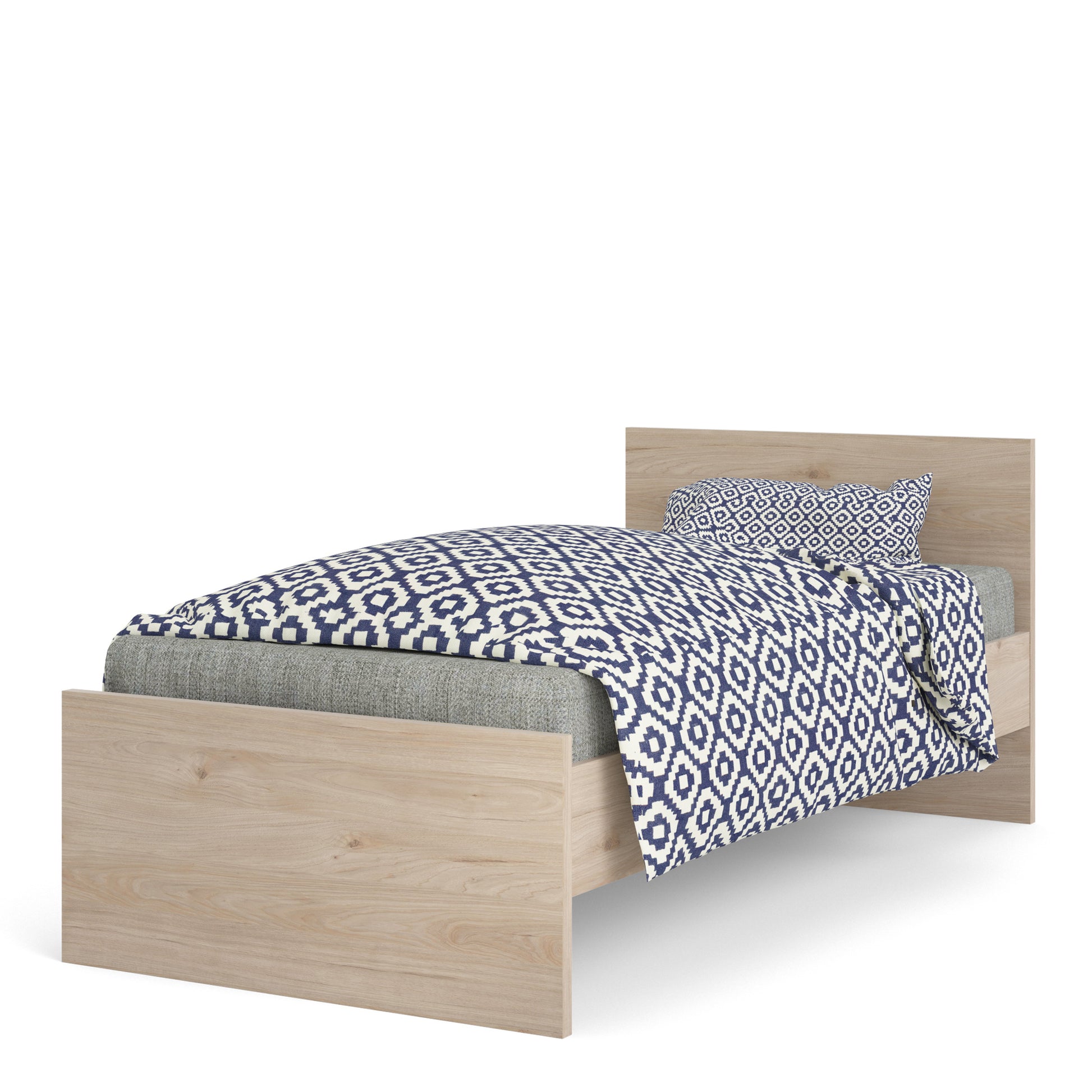 Naia  Single Bed 3ft (90x190) Jackson Hickory Oak structure
