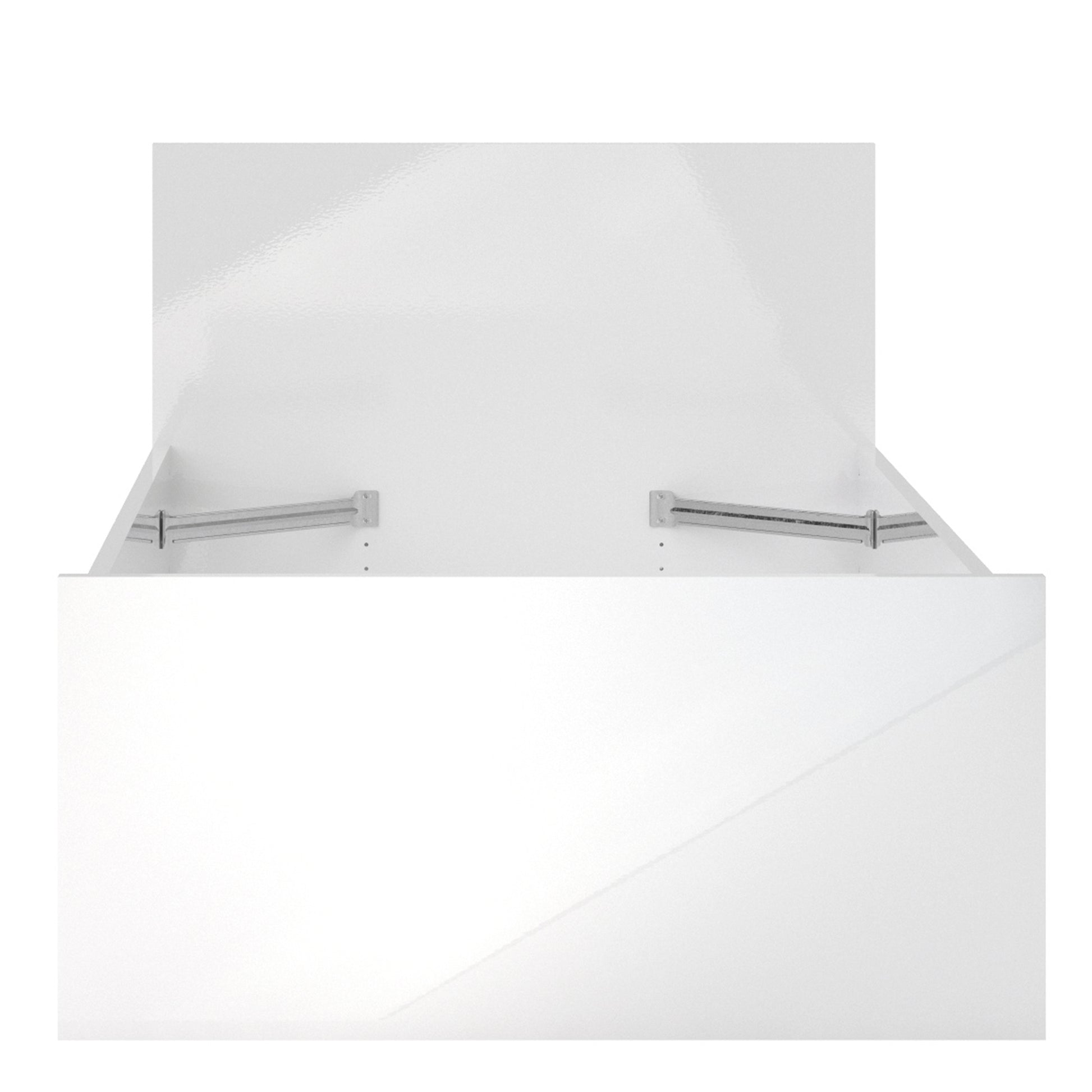 Naia  Single Bed 3ft (90 x 190) in White High Gloss
