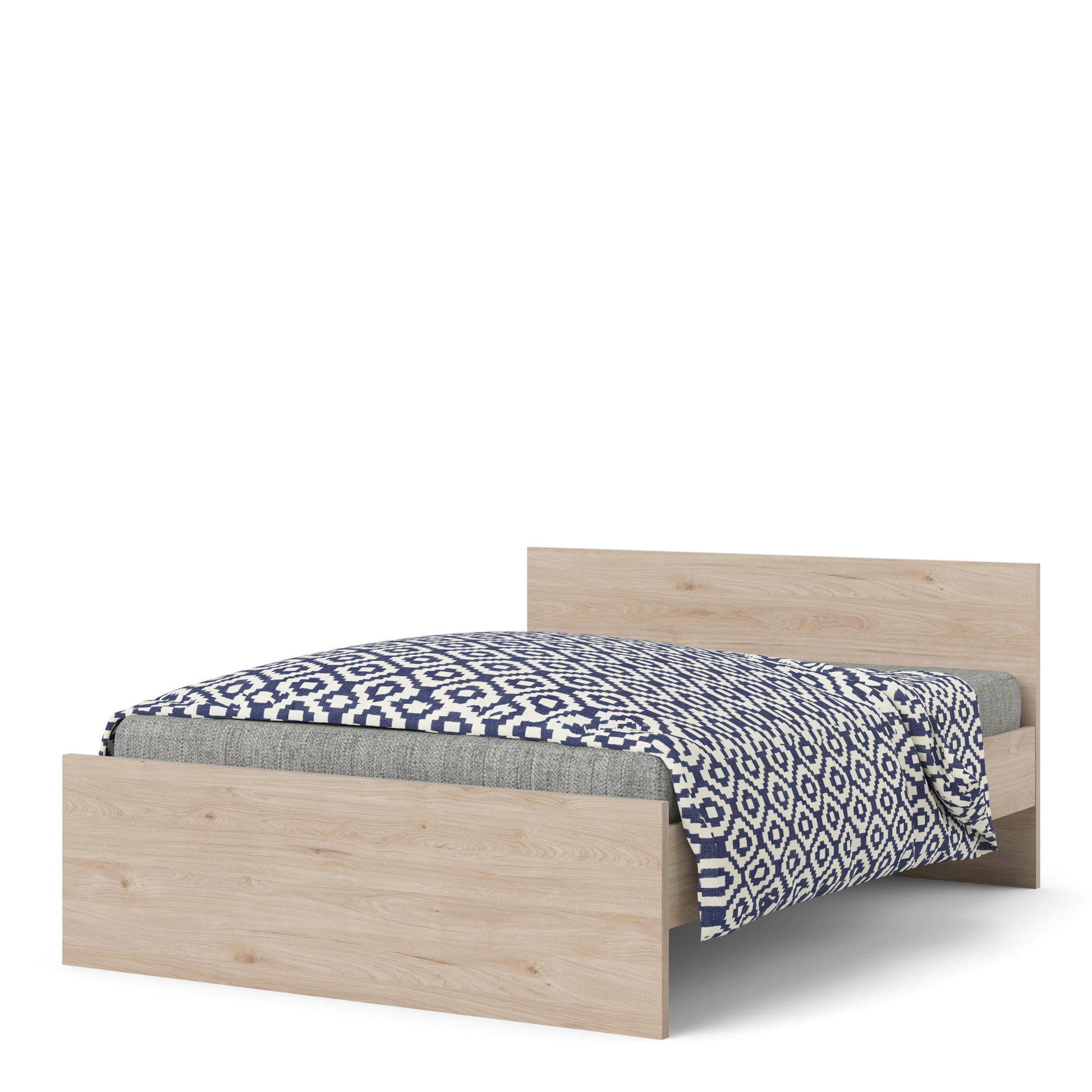 Naia  Double Bed 4ft6 (140x190) Jackson Hickory Oak structure