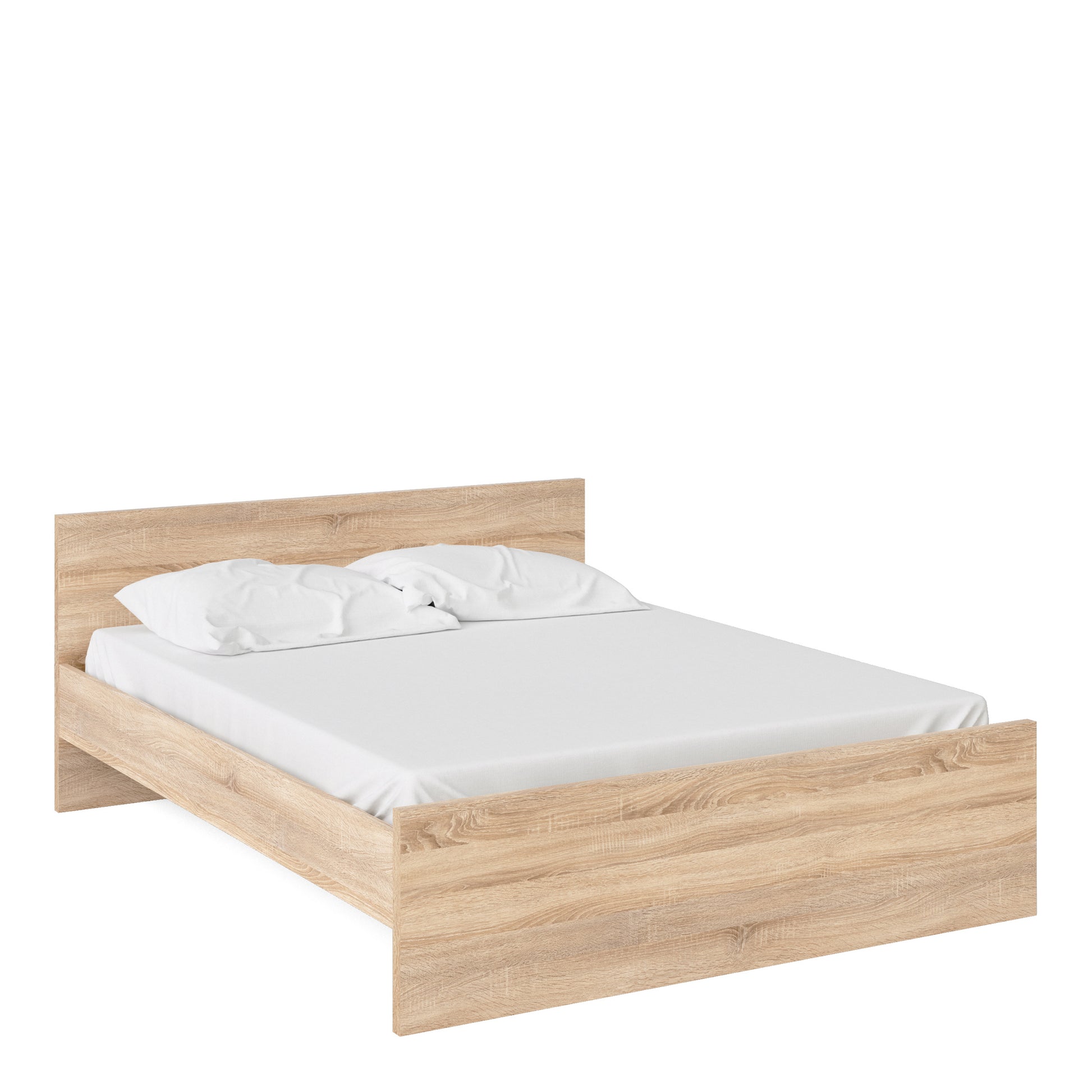Naia  Euro King Bed (160 x 200) in Oak