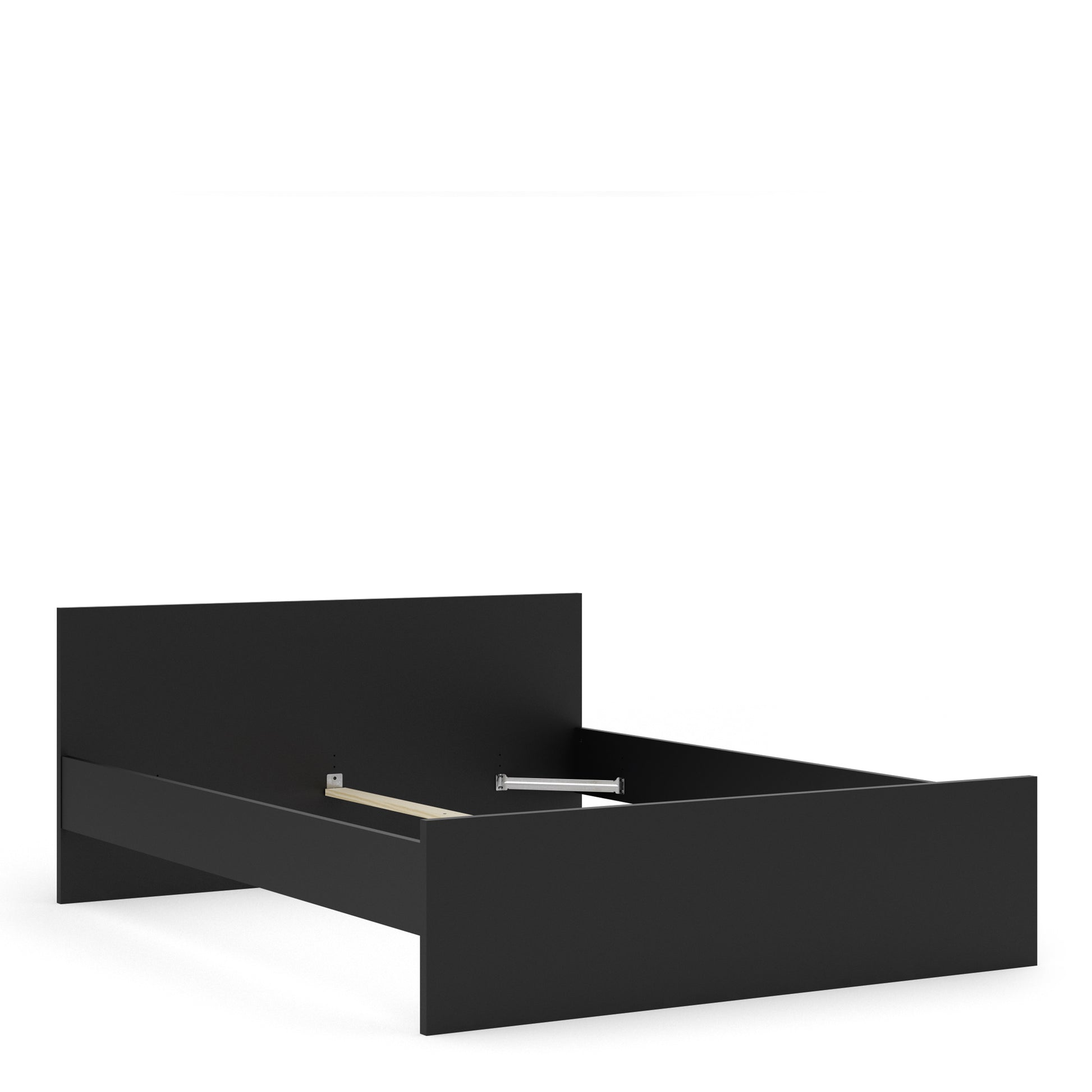 Naia  Euro King Bed (160 x 200) in Black Matt