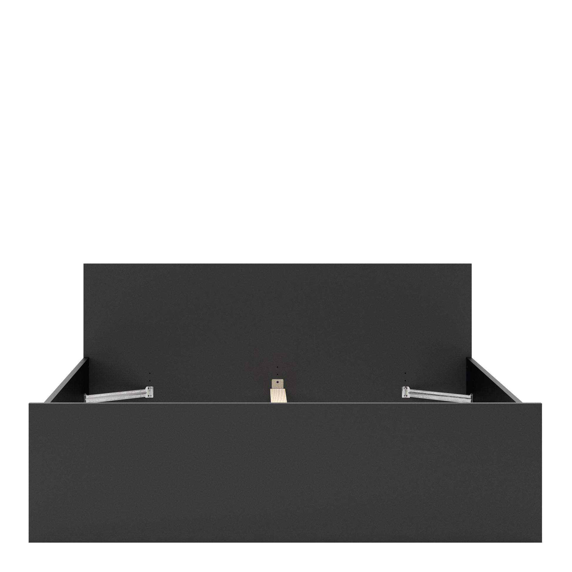 Naia  Euro King Bed (160 x 200) in Black Matt