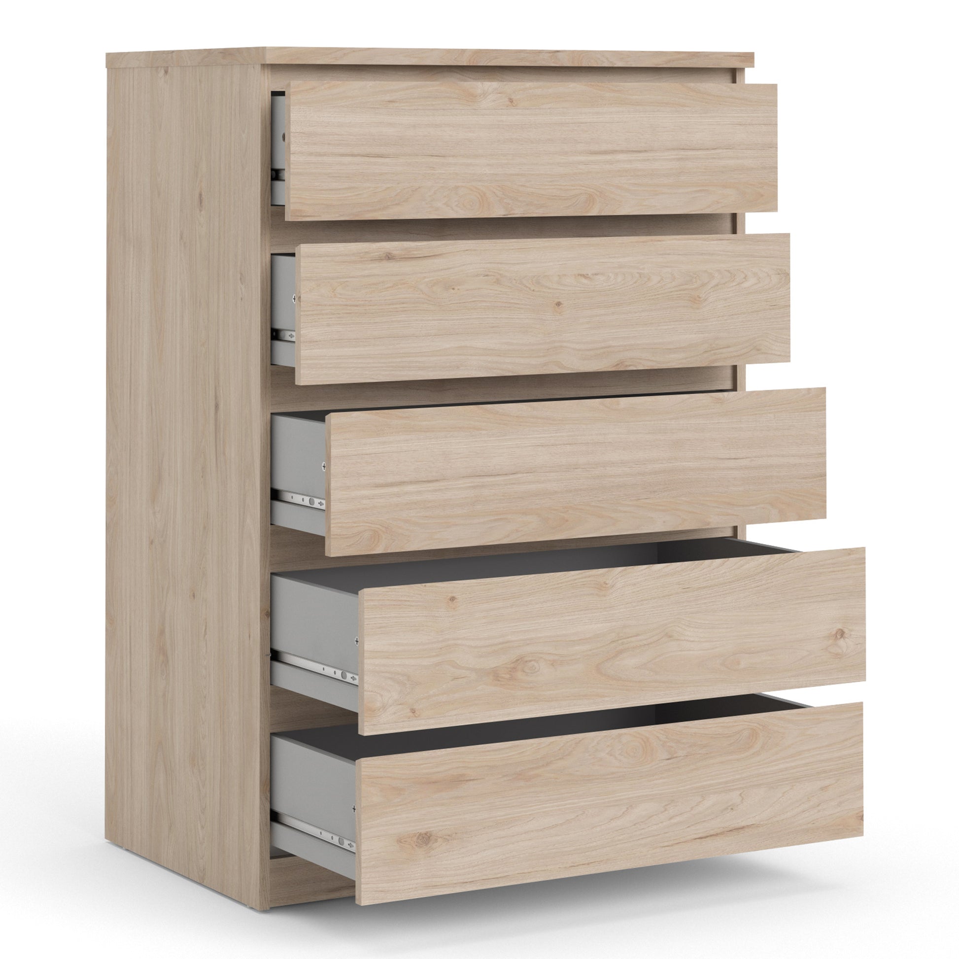 Naia  Chest of 5 Drawers in Jackson Hickory Oak